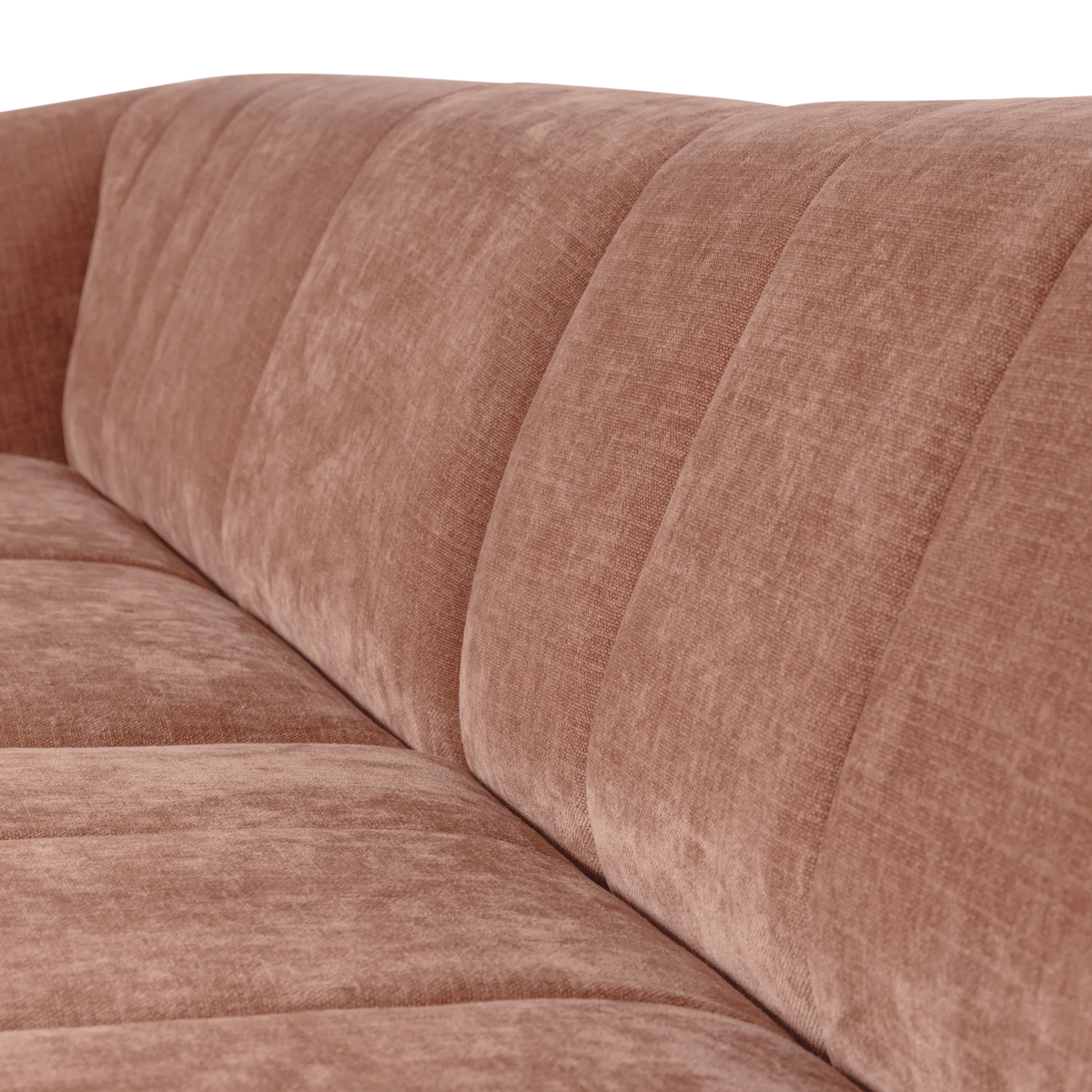 Sofa voor 4 personen OMAIRE roze chenille