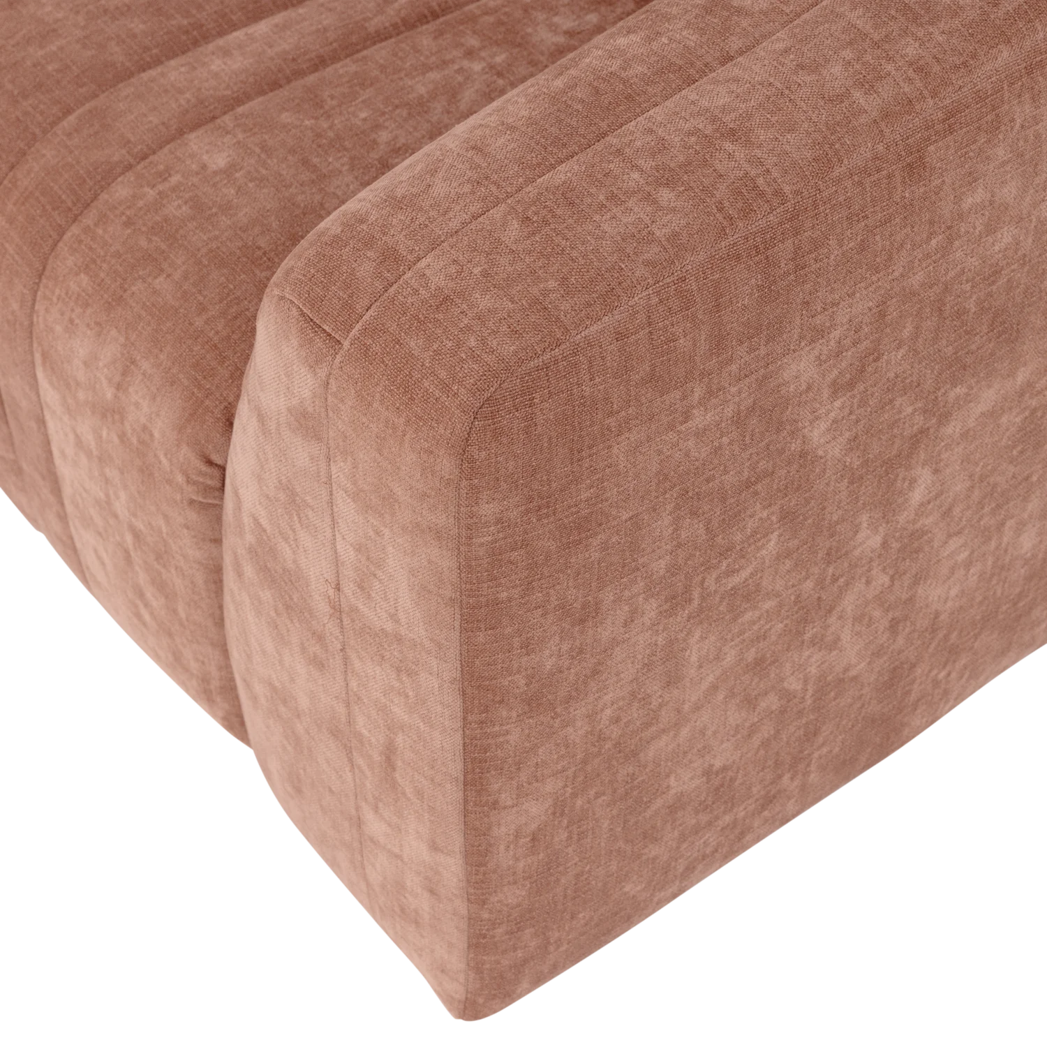 Sofa voor 4 personen OMAIRE roze chenille