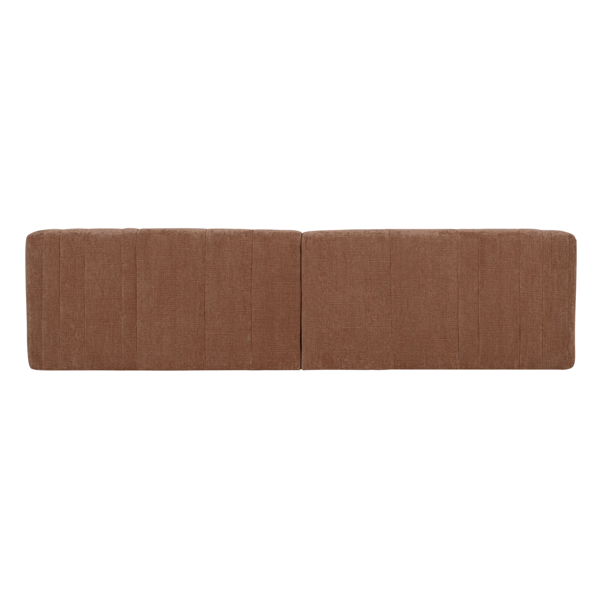 Sofa voor 4 personen OMAIRE roestbruin chenille
