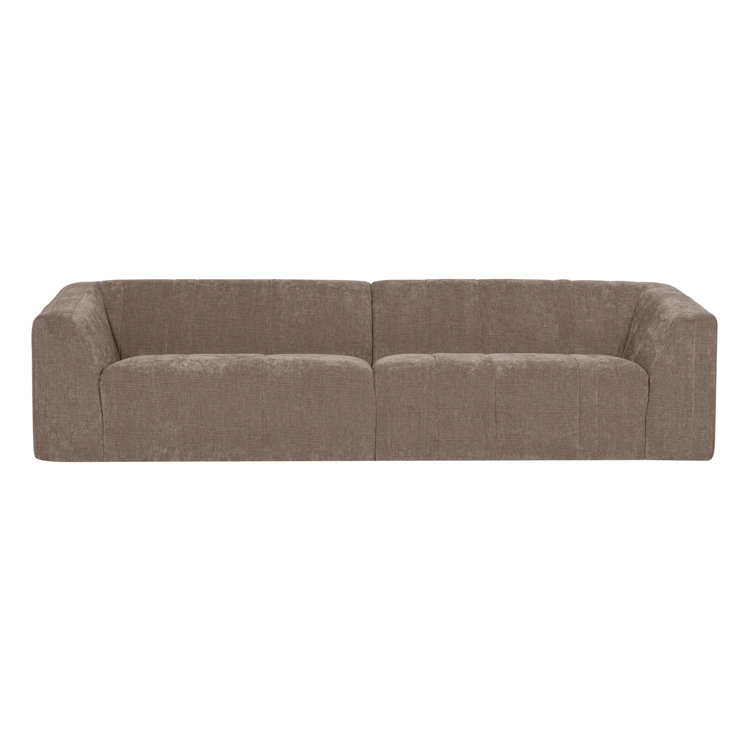 Sofa voor 4 personen OMAIRE taupe chenille