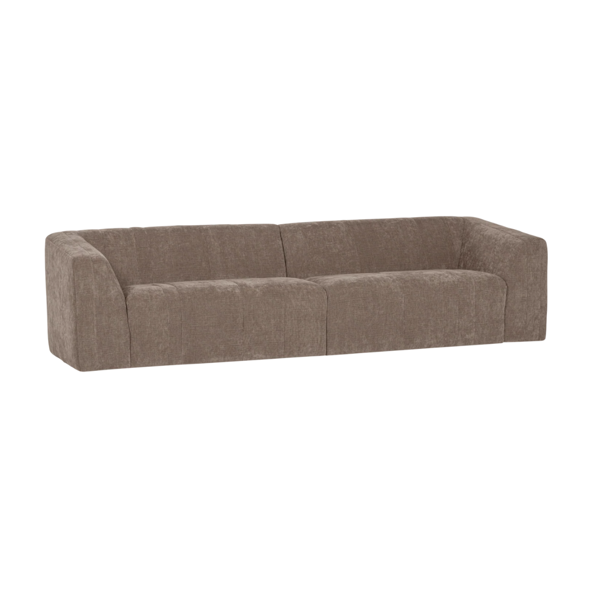 Sofa voor 4 personen OMAIRE taupe chenille