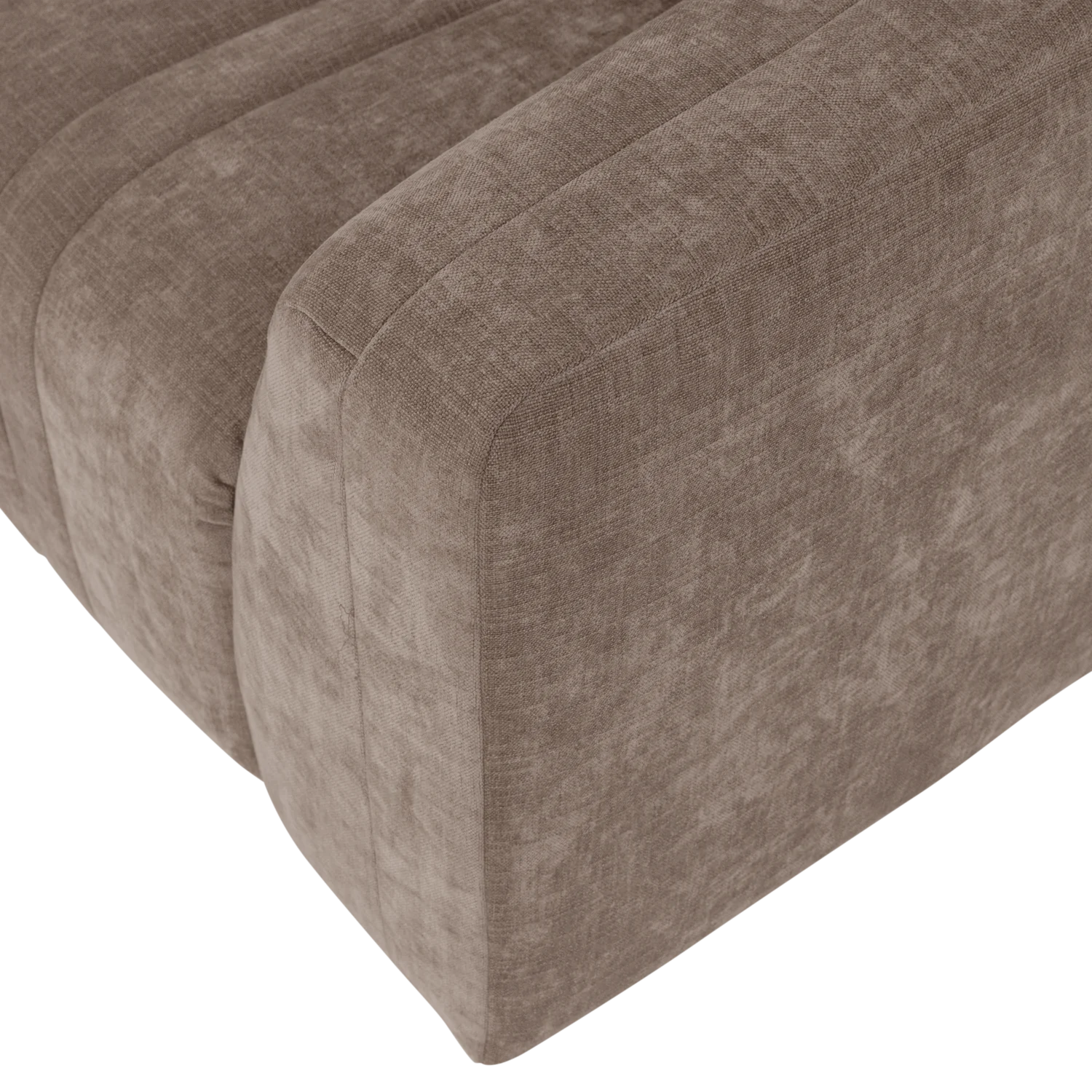 Sofa voor 4 personen OMAIRE taupe chenille