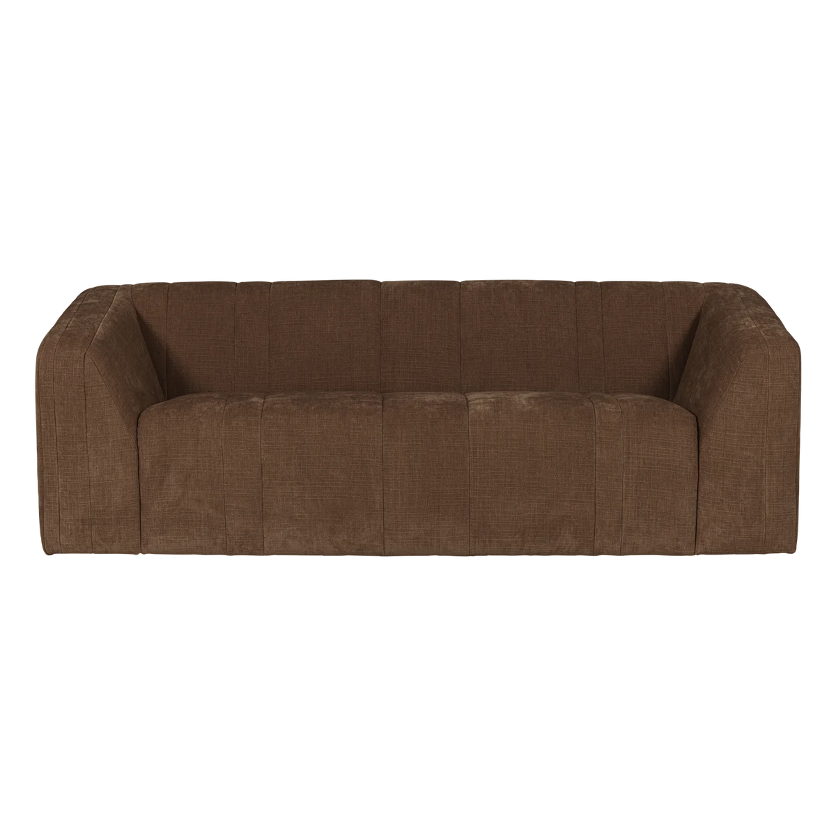 Sofa 2-zits OMAIRE bruin chenille