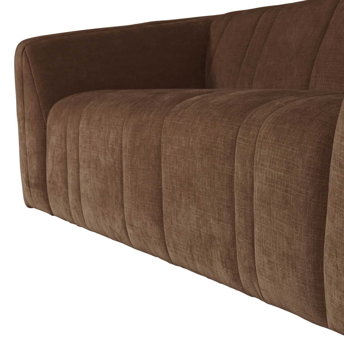 Sofa 2-zits OMAIRE bruin chenille