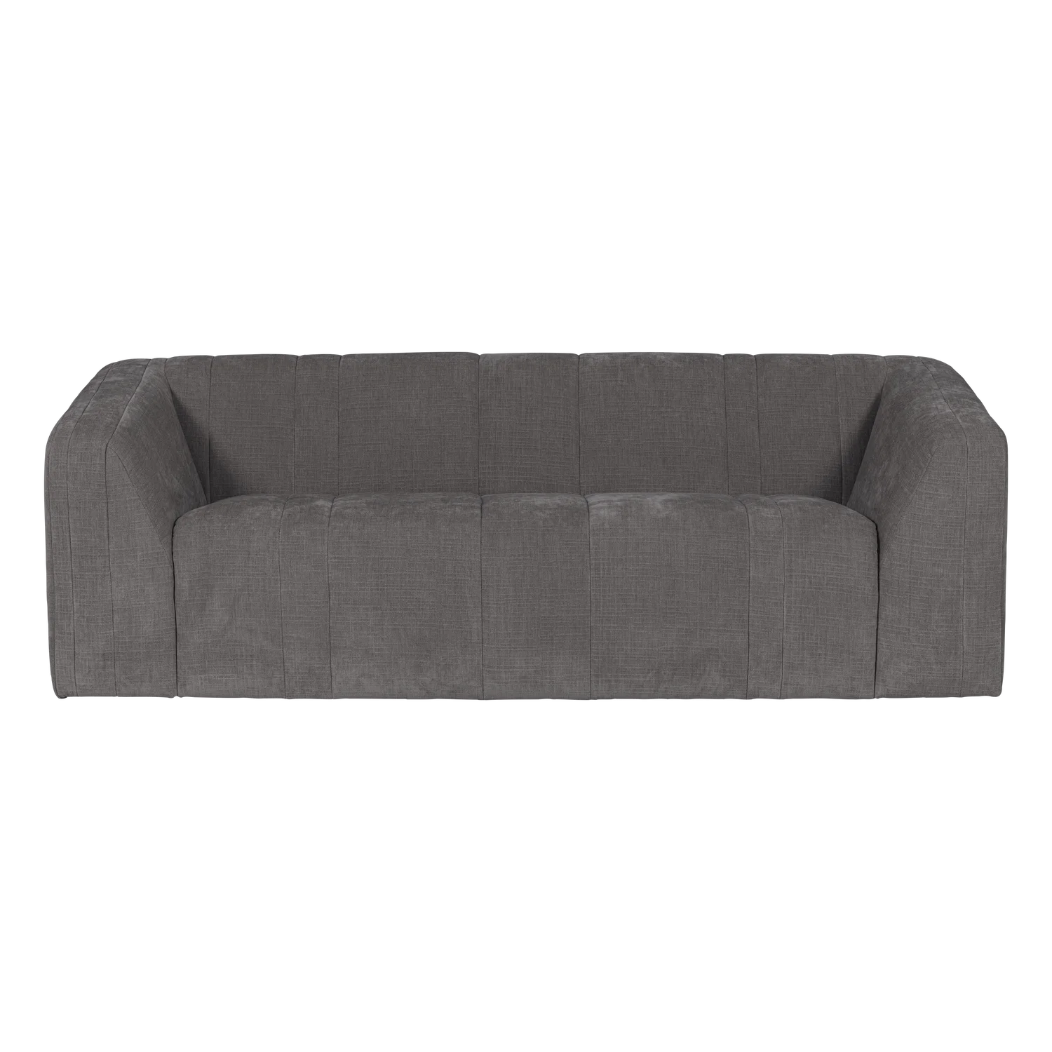 Sofa 2-zits OMAIRE grijs chenille