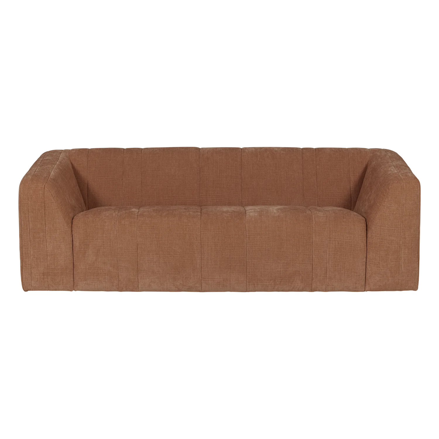 Sofa 2-zits OMAIRE roestbruin chenille