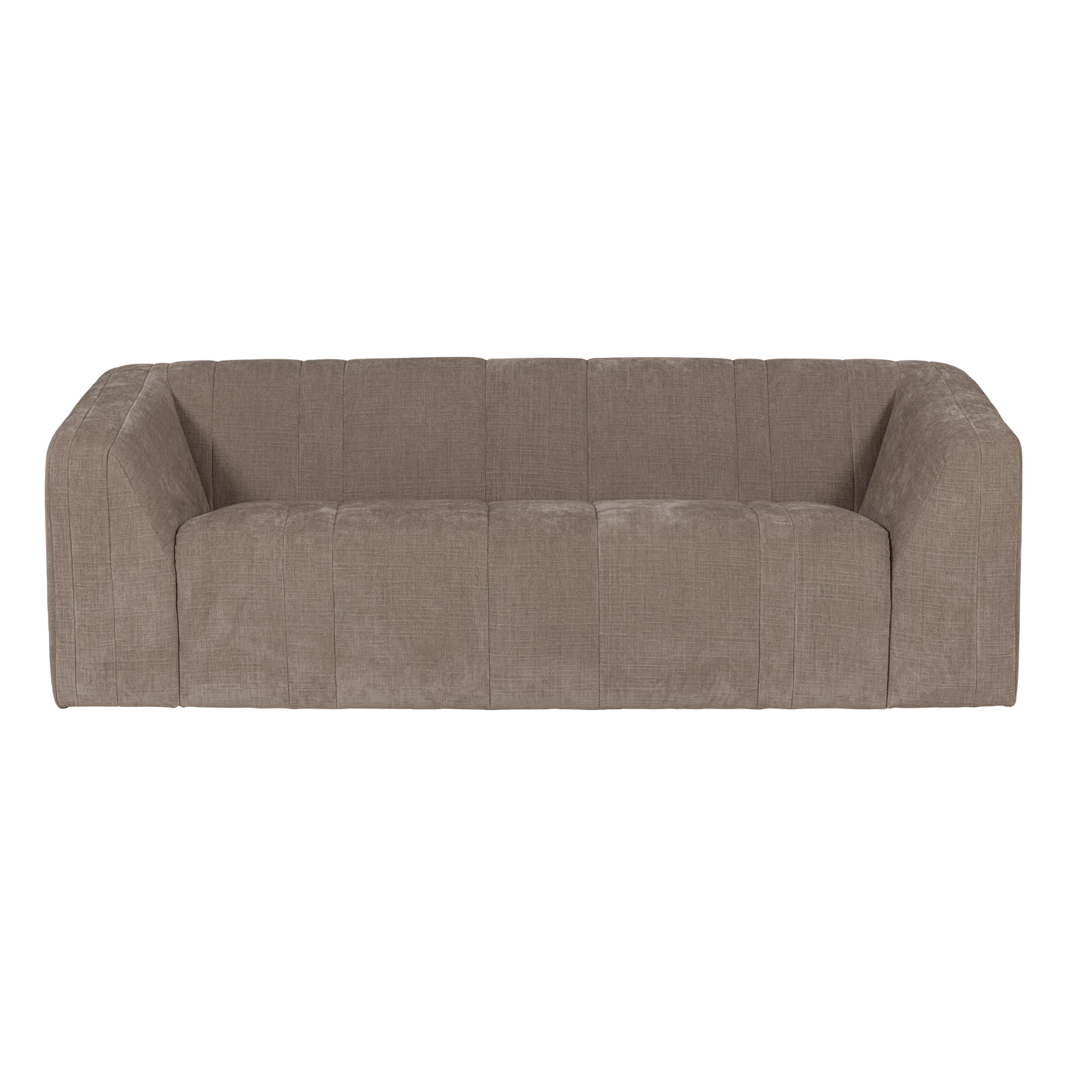 Sofa 2-zits OMAIRE taupe chenille