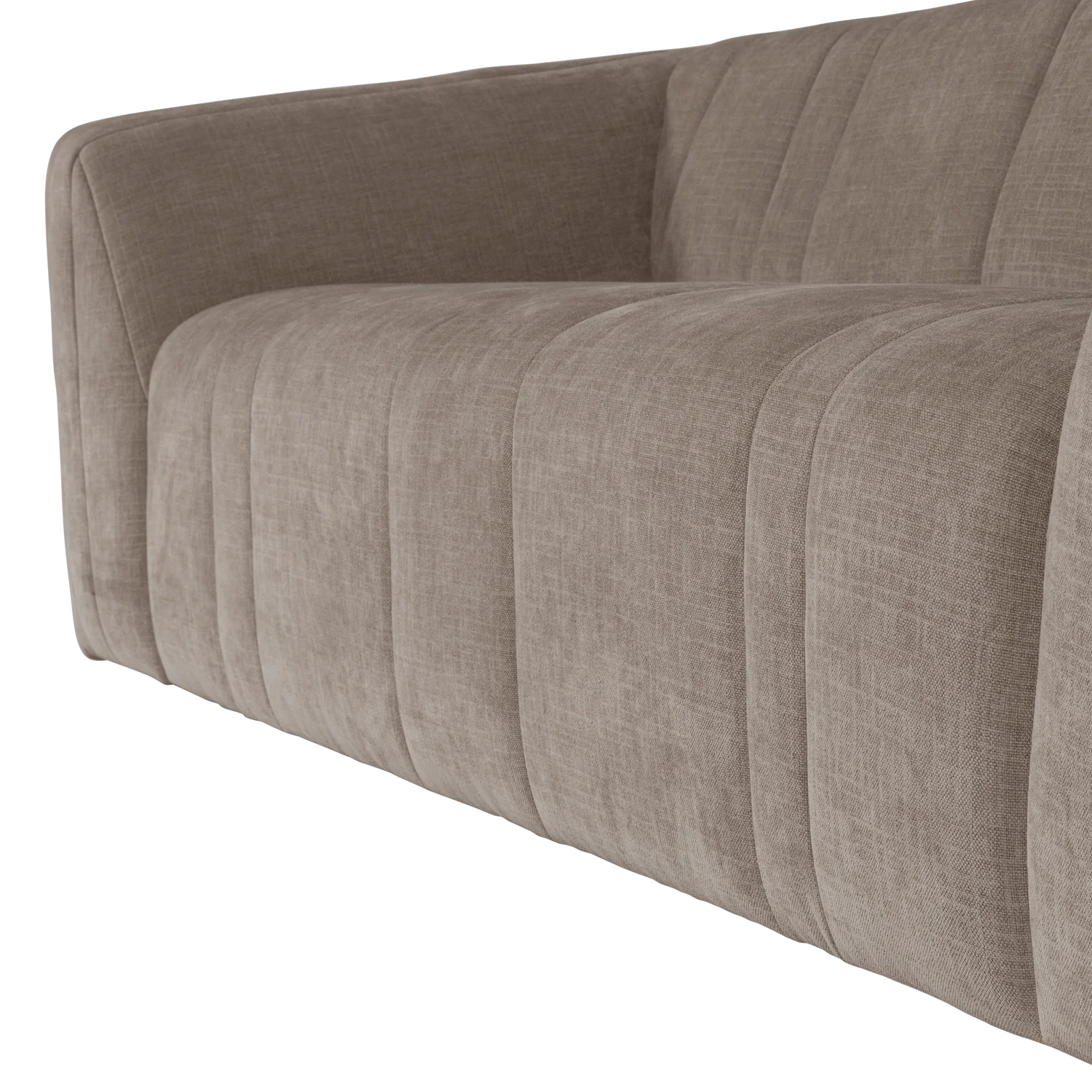 Sofa 2-zits OMAIRE taupe chenille