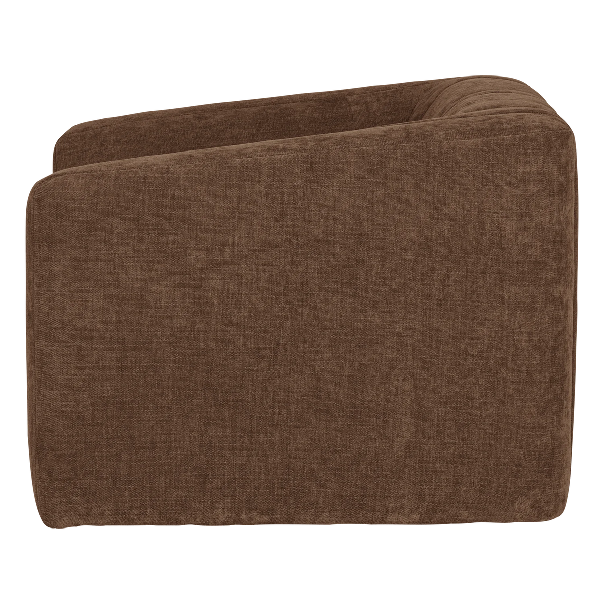 Fauteuil OMAIRE bruin chenille