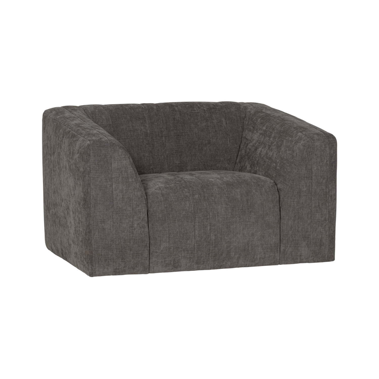 Fauteuil OMAIRE grijs chenille