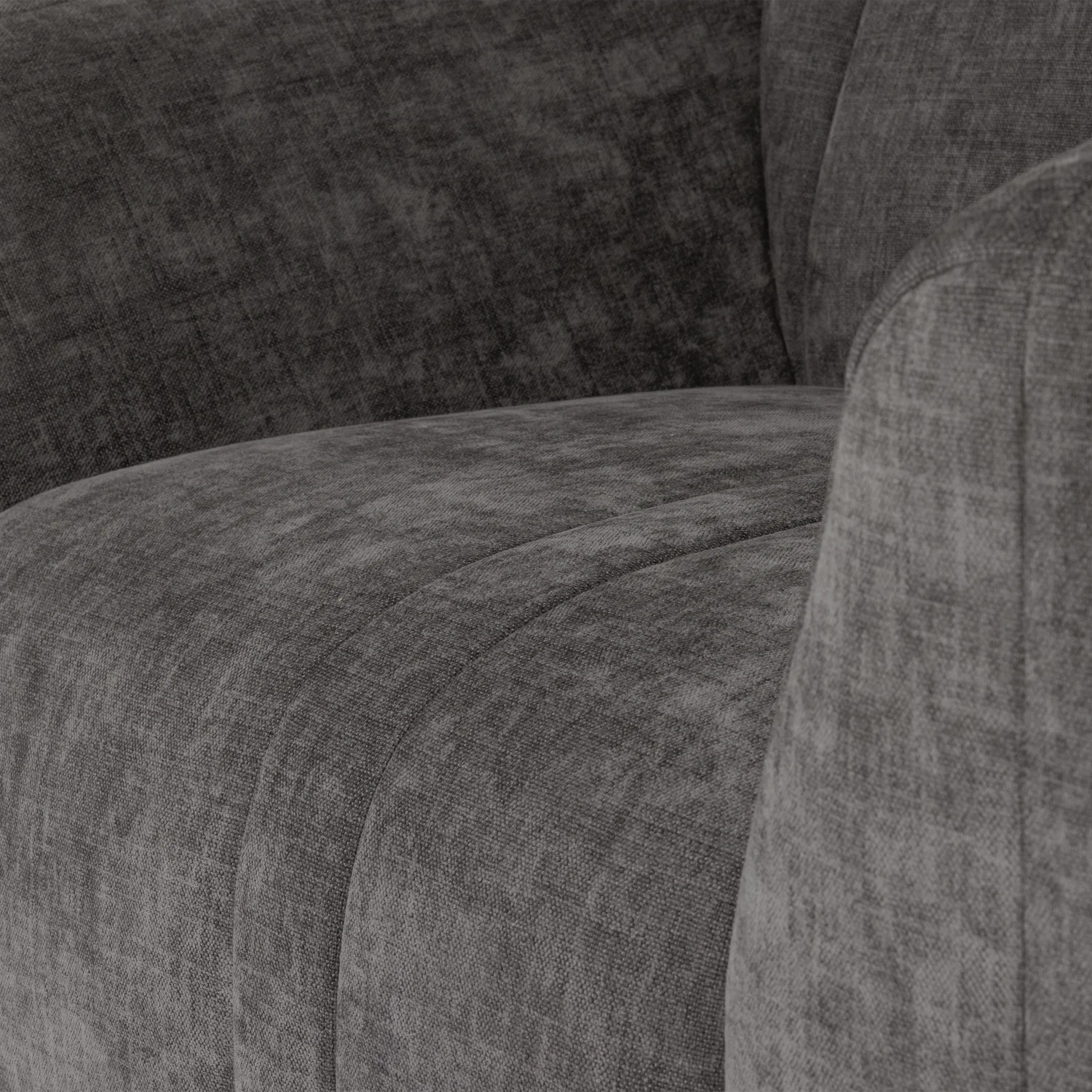 Fauteuil OMAIRE grijs chenille