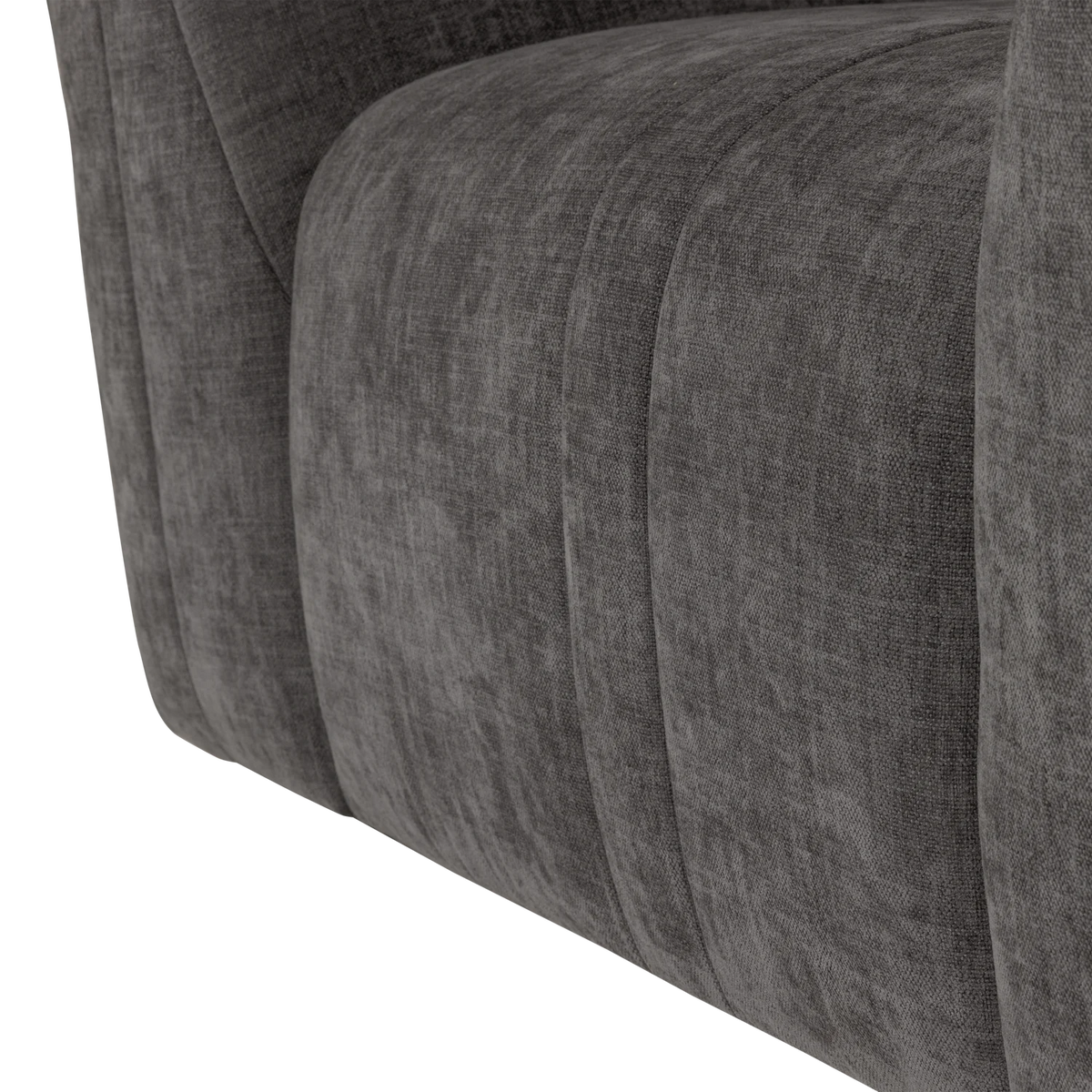 Fauteuil OMAIRE grijs chenille