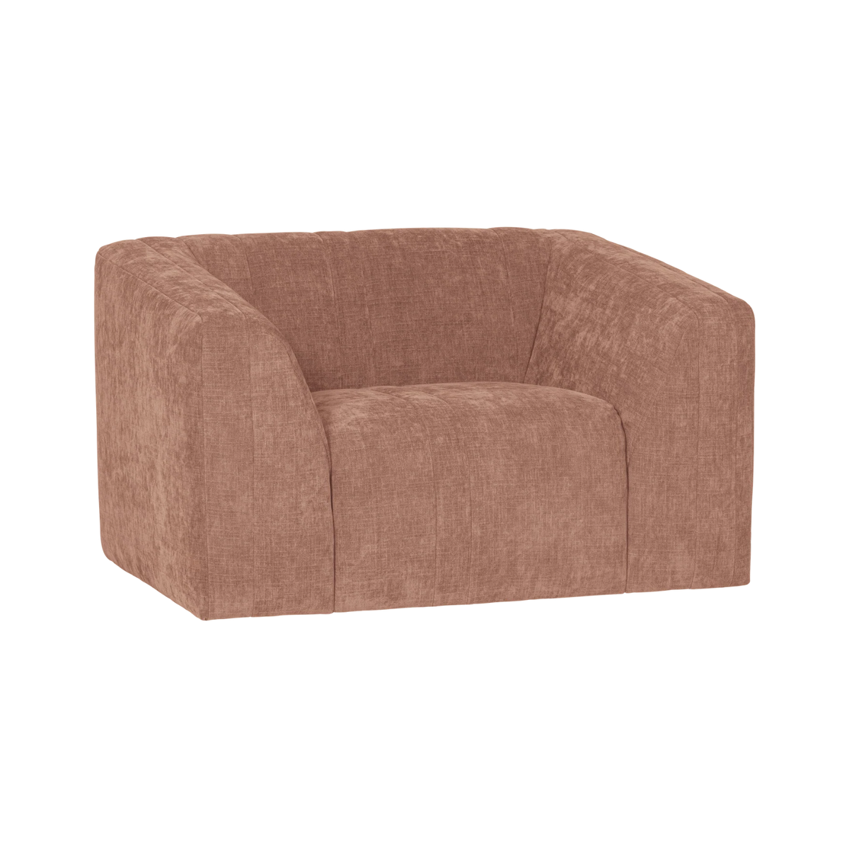 Omaire fauteuil roze chenille