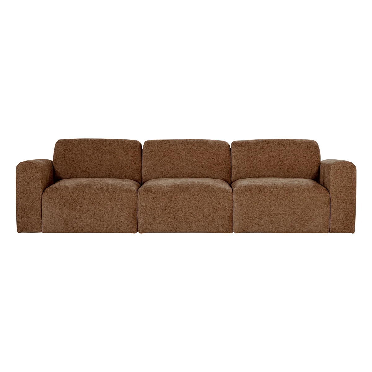 Sofa 3-zits UMINA bruin chenille