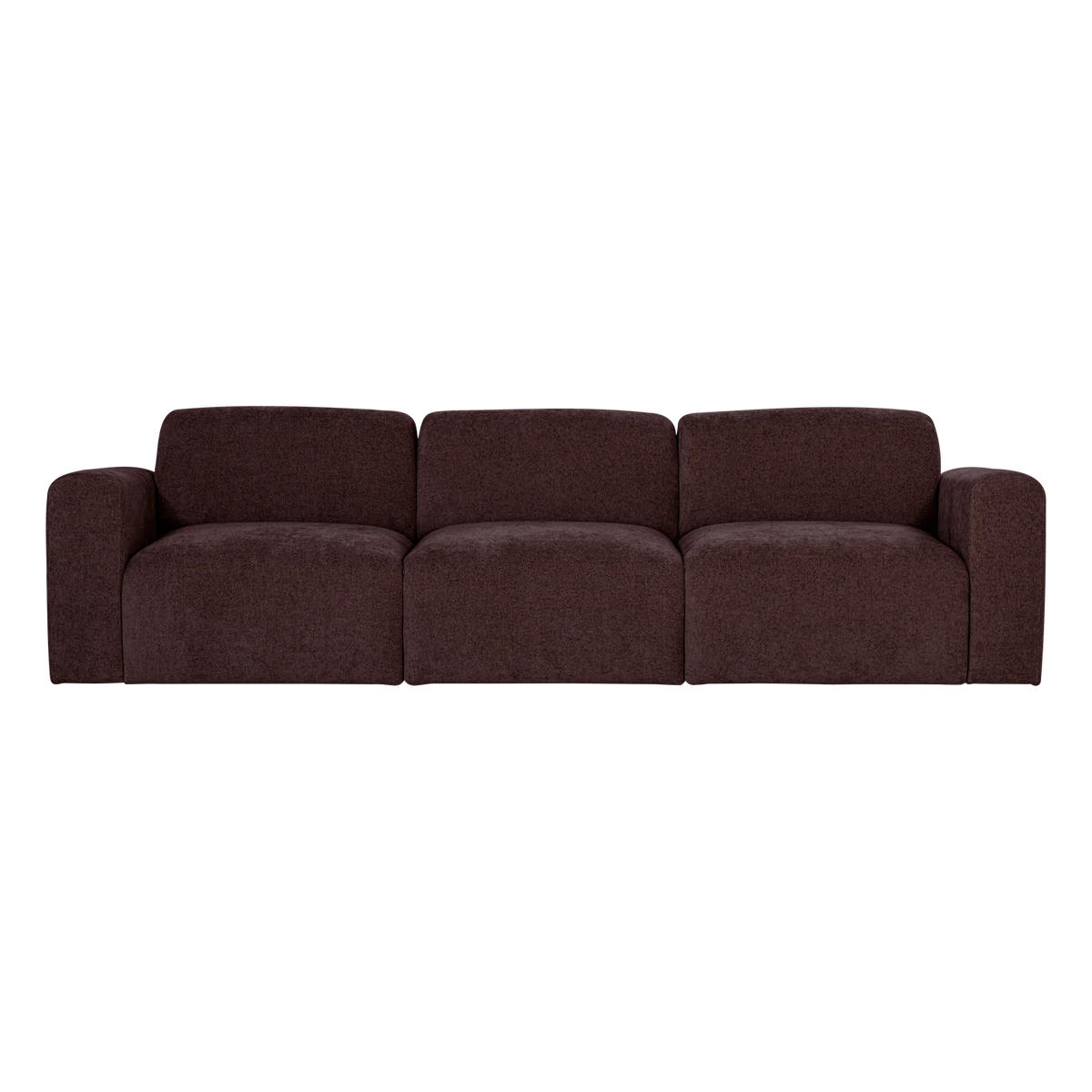 Sofa 3-zits UMINA donker bordeaux sjaal