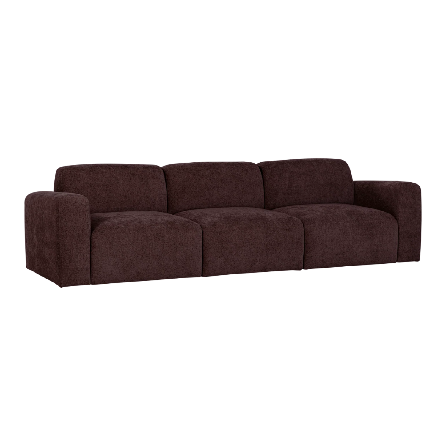 Sofa 3-zits UMINA donker bordeaux sjaal