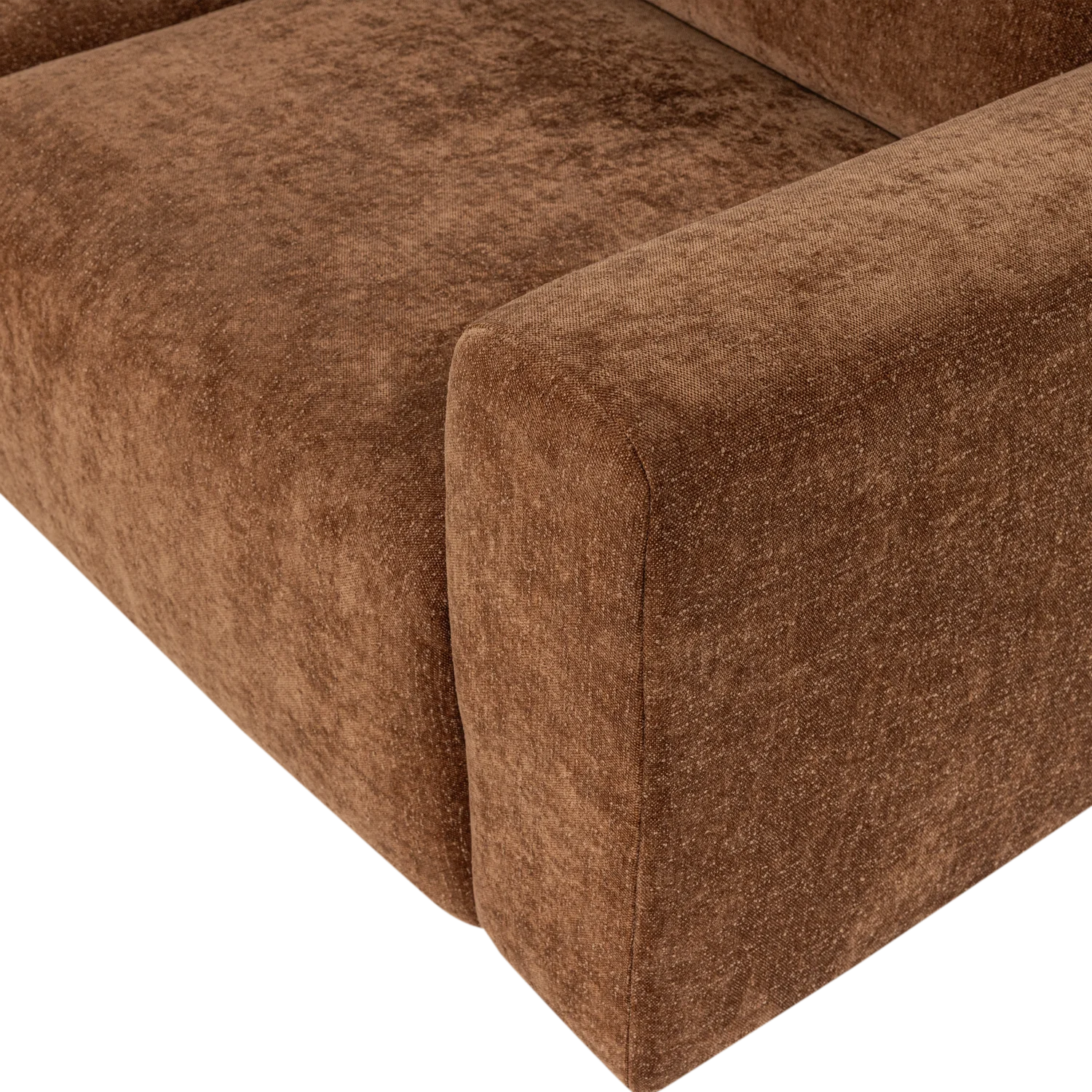 Sofa 2-zits UMINA bruin chenille