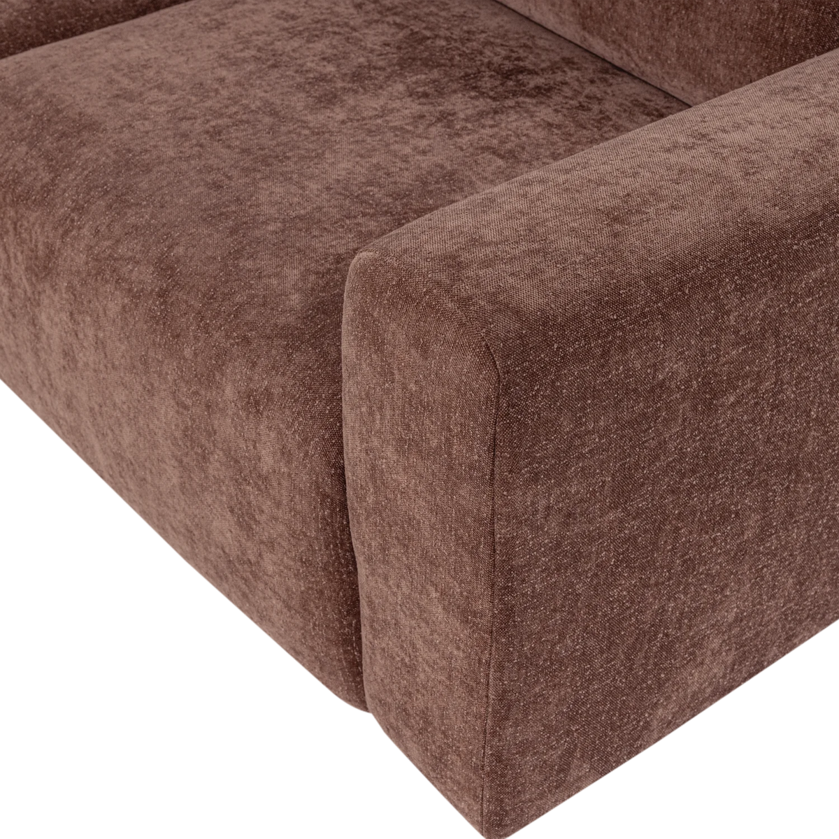 Sofa 2-zits UMINA roze-bruin chenille