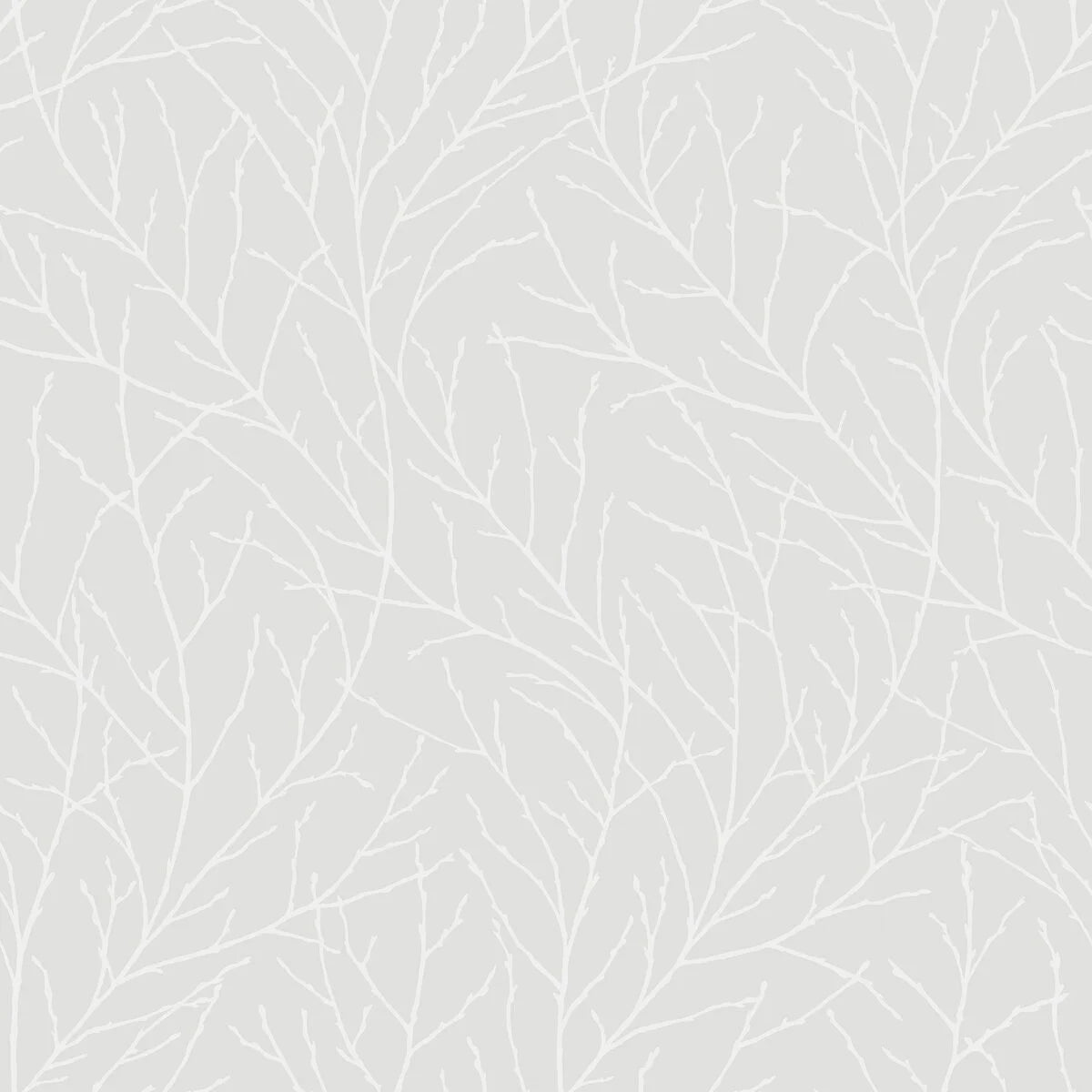 Papieren vliesbehang met plantaal patroon IVAR grijs