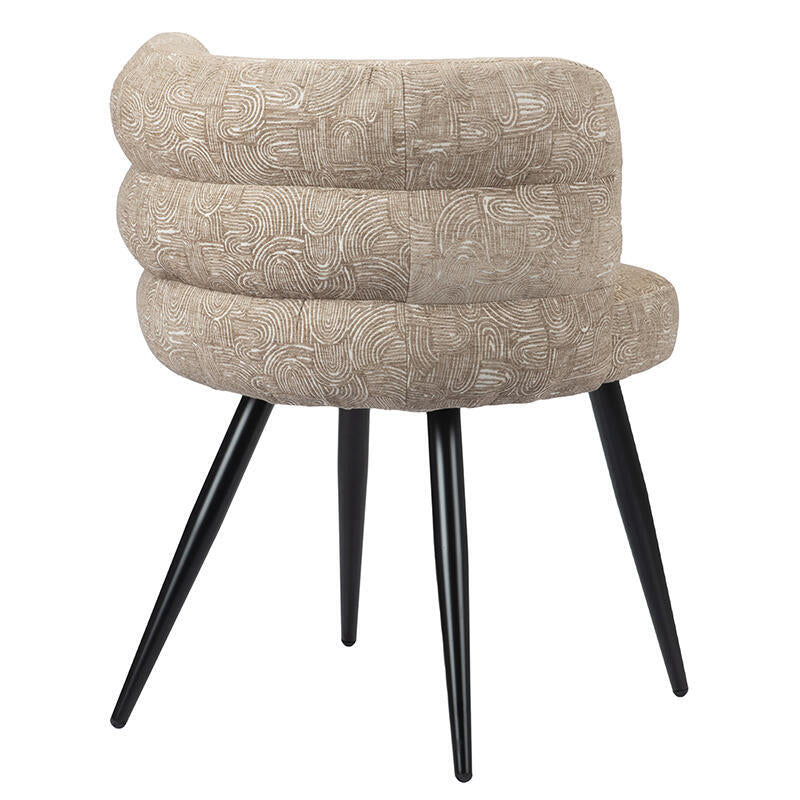 CLOUD stoel taupe met zwarte basis