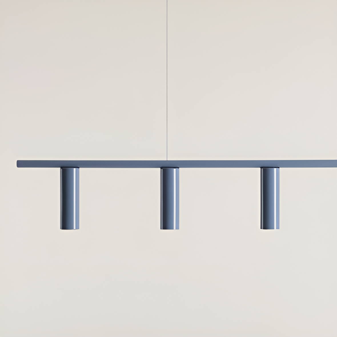 TREVO blaue Hängelampe