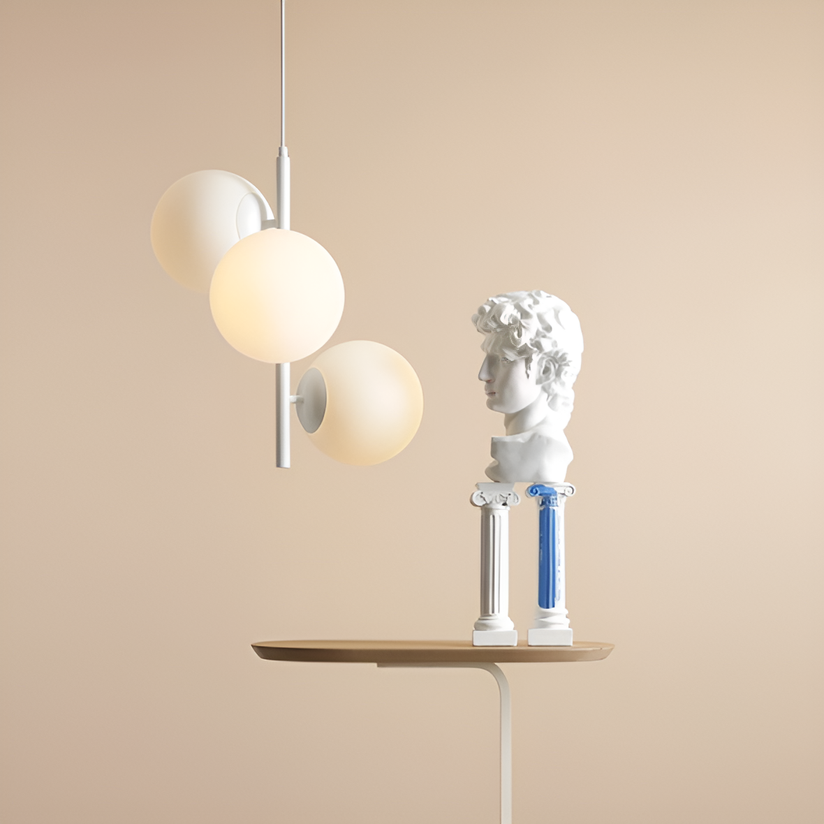 Hanglamp FINN TRIO wit