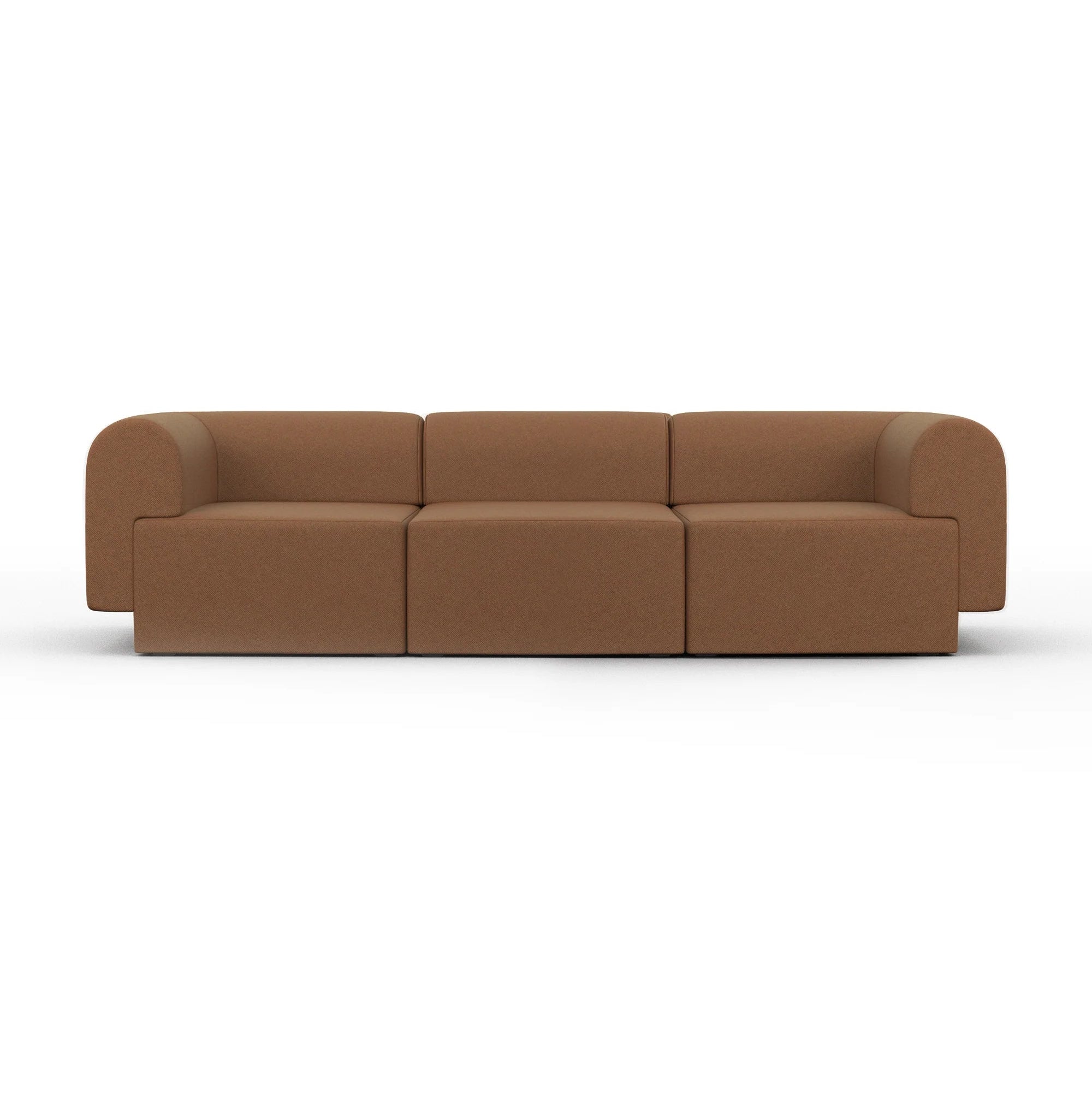 Sofa 3-zits TORI roestkleurig