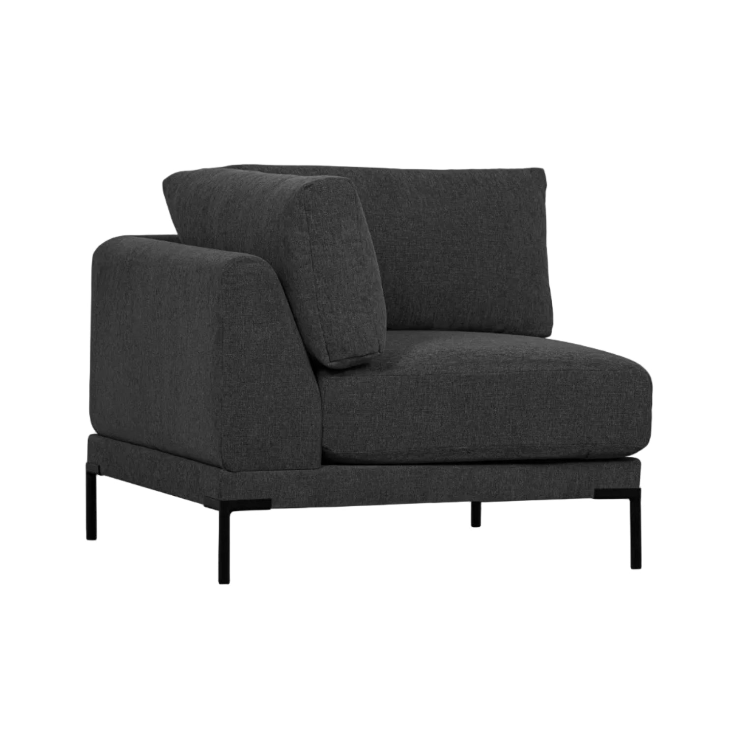Sofa COUPLE - moduł narożny antracytowy – Woood