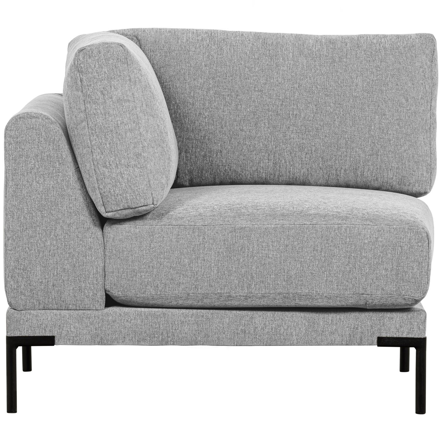 Sofa COUPLE - moduł narożny jasnoszary – Woood