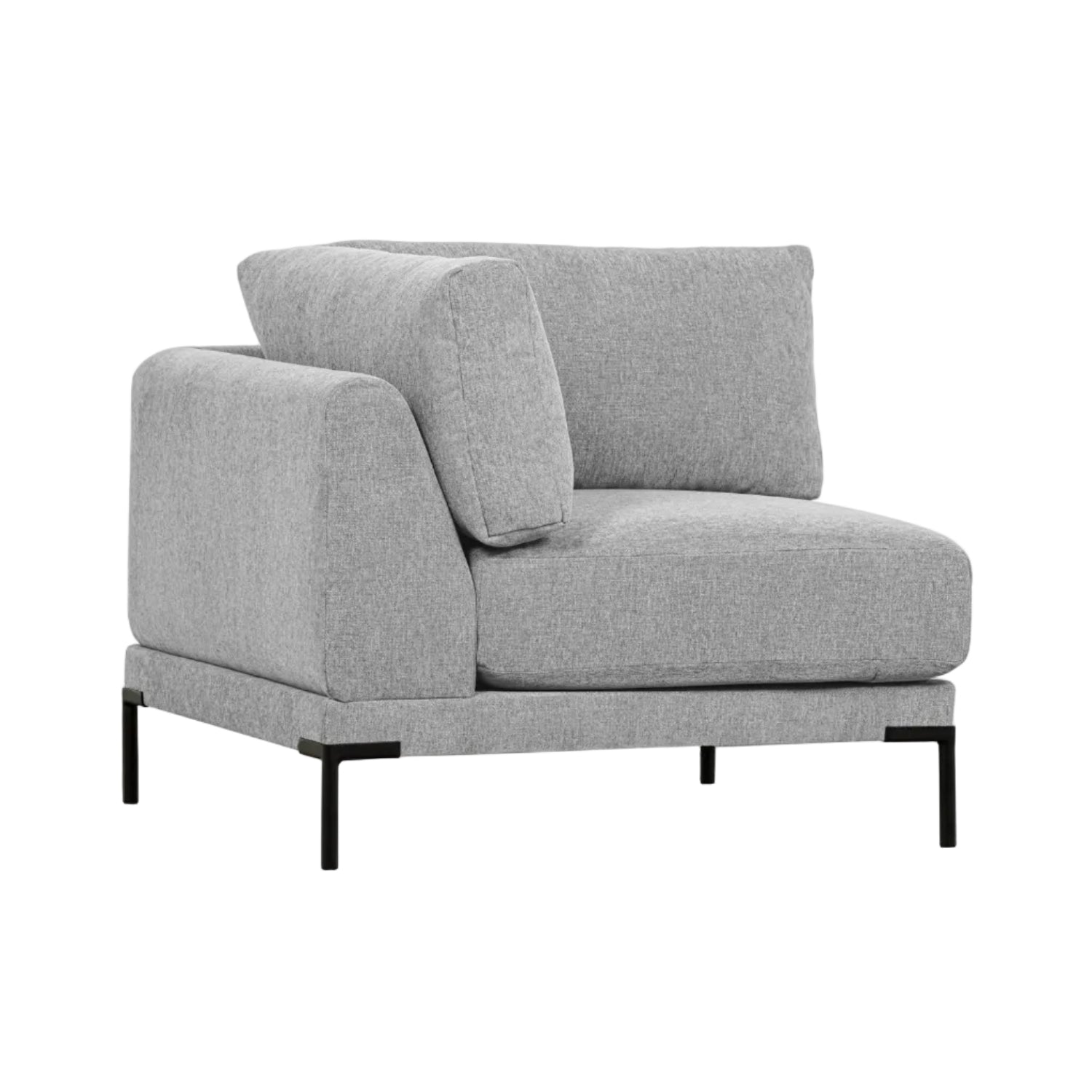 Sofa COUPLE - moduł narożny jasnoszary – Woood