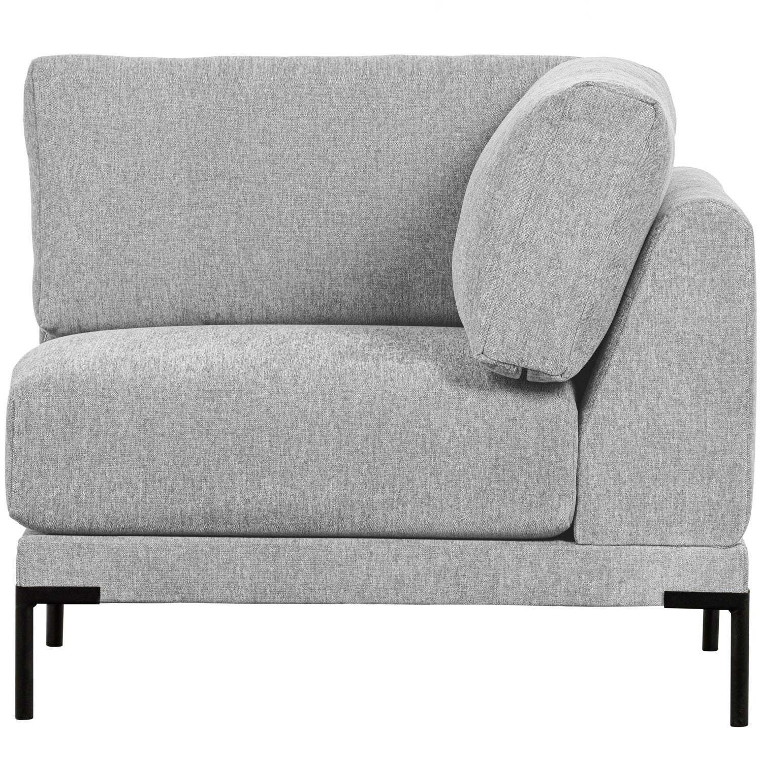Sofa COUPLE - moduł narożny jasnoszary – Woood
