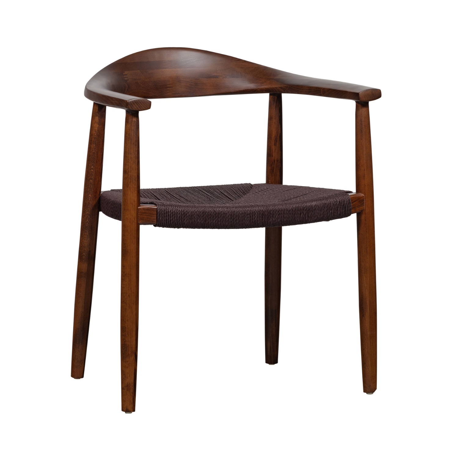 Stuhl EMBRACE aus Buchenholz mit geflochtenem Sitz