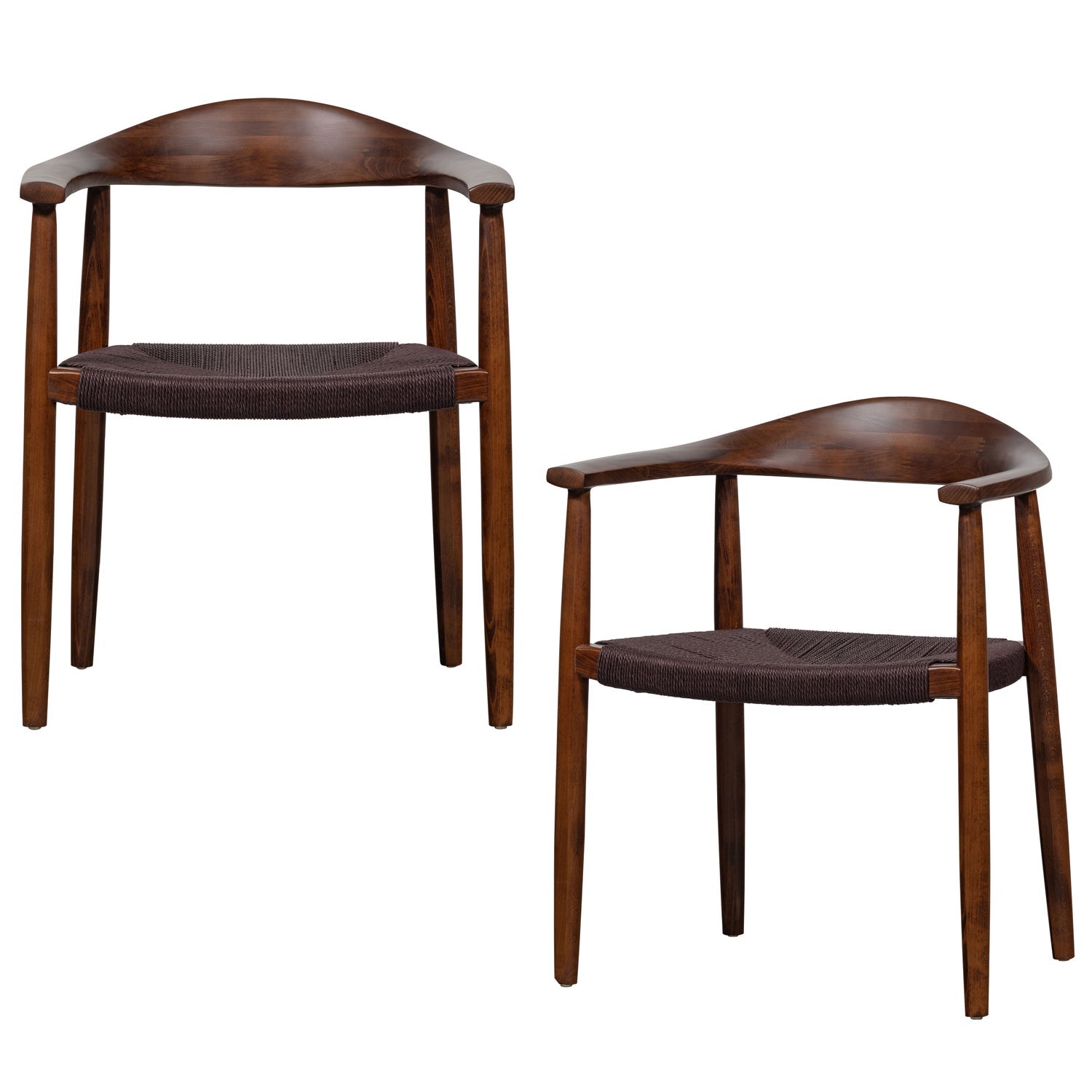 Stuhl EMBRACE aus Buchenholz mit geflochtenem Sitz