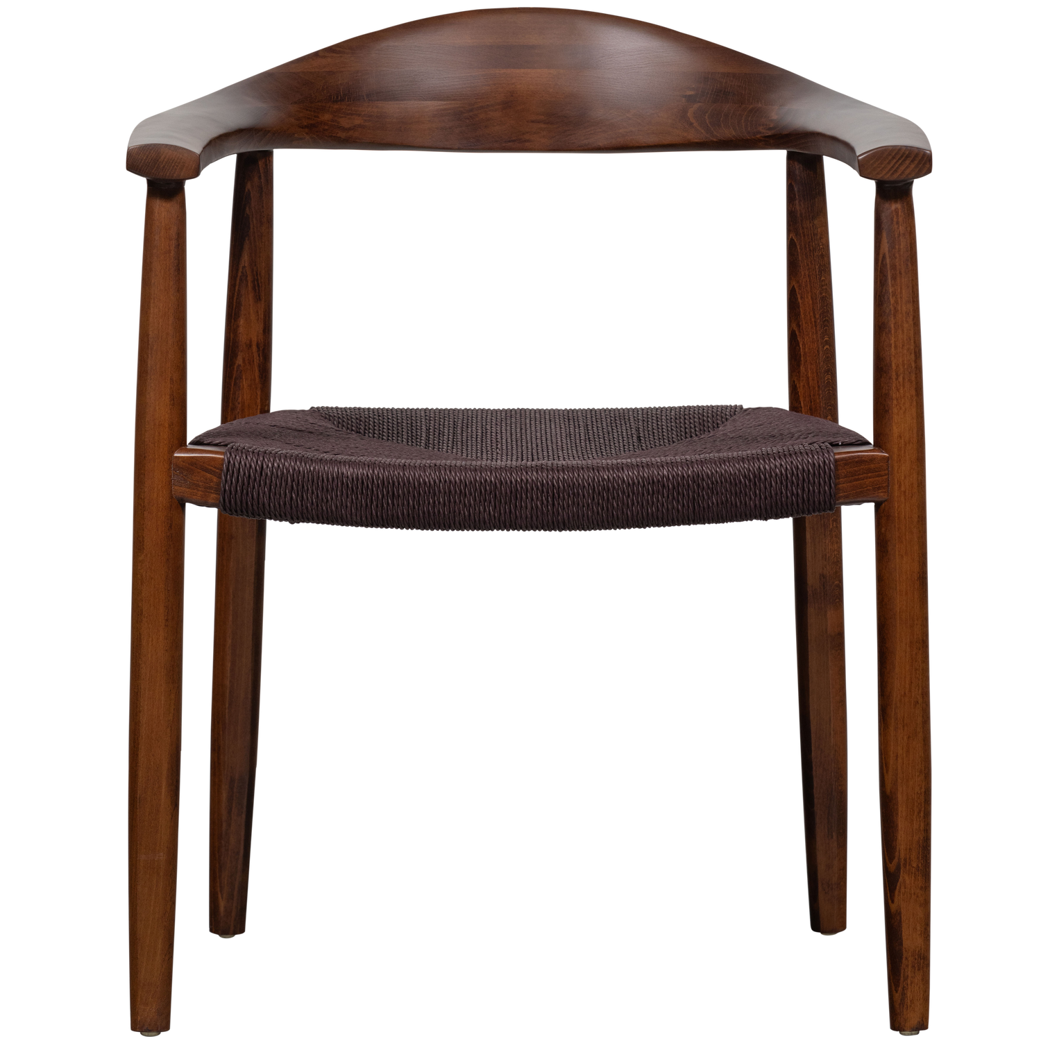 Stuhl EMBRACE aus Buchenholz mit geflochtenem Sitz