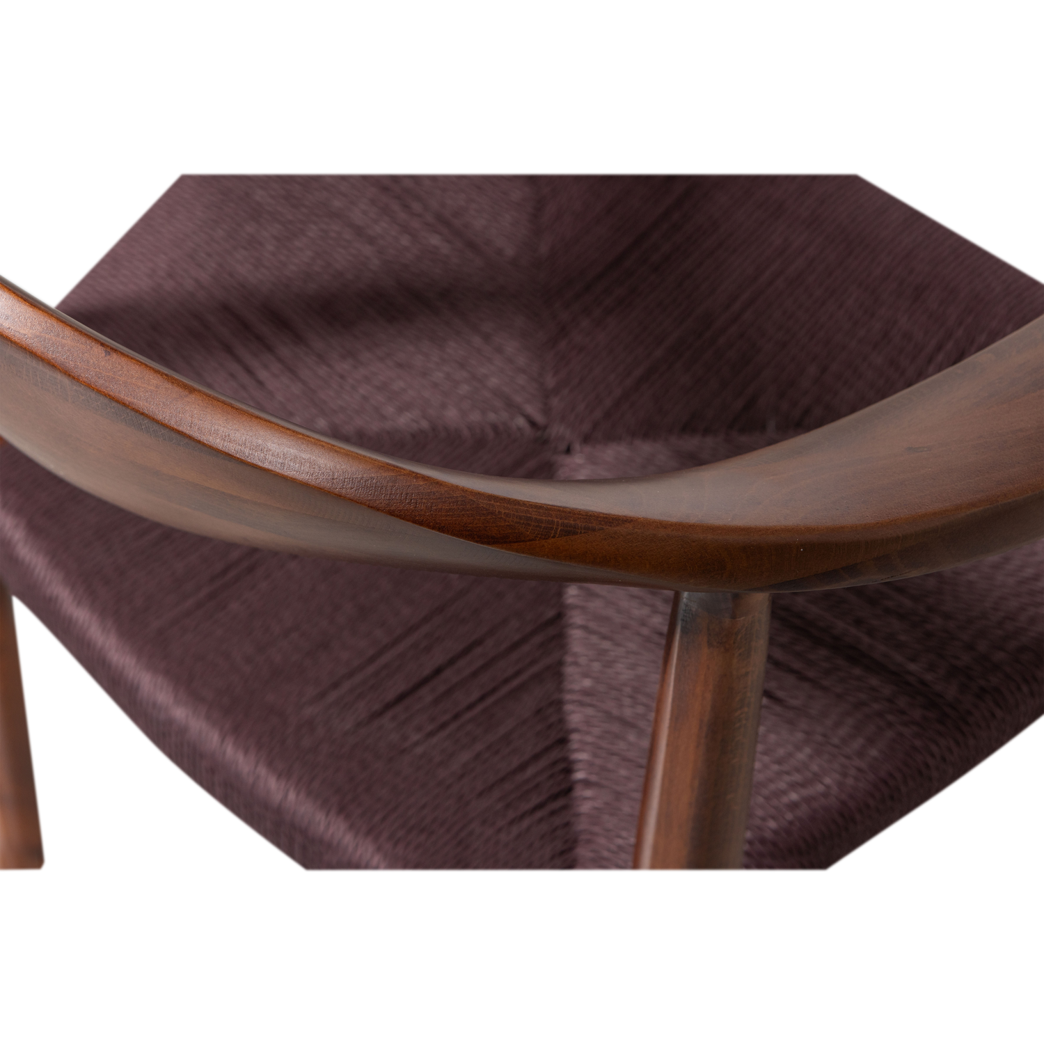 Stuhl EMBRACE aus Buchenholz mit geflochtenem Sitz