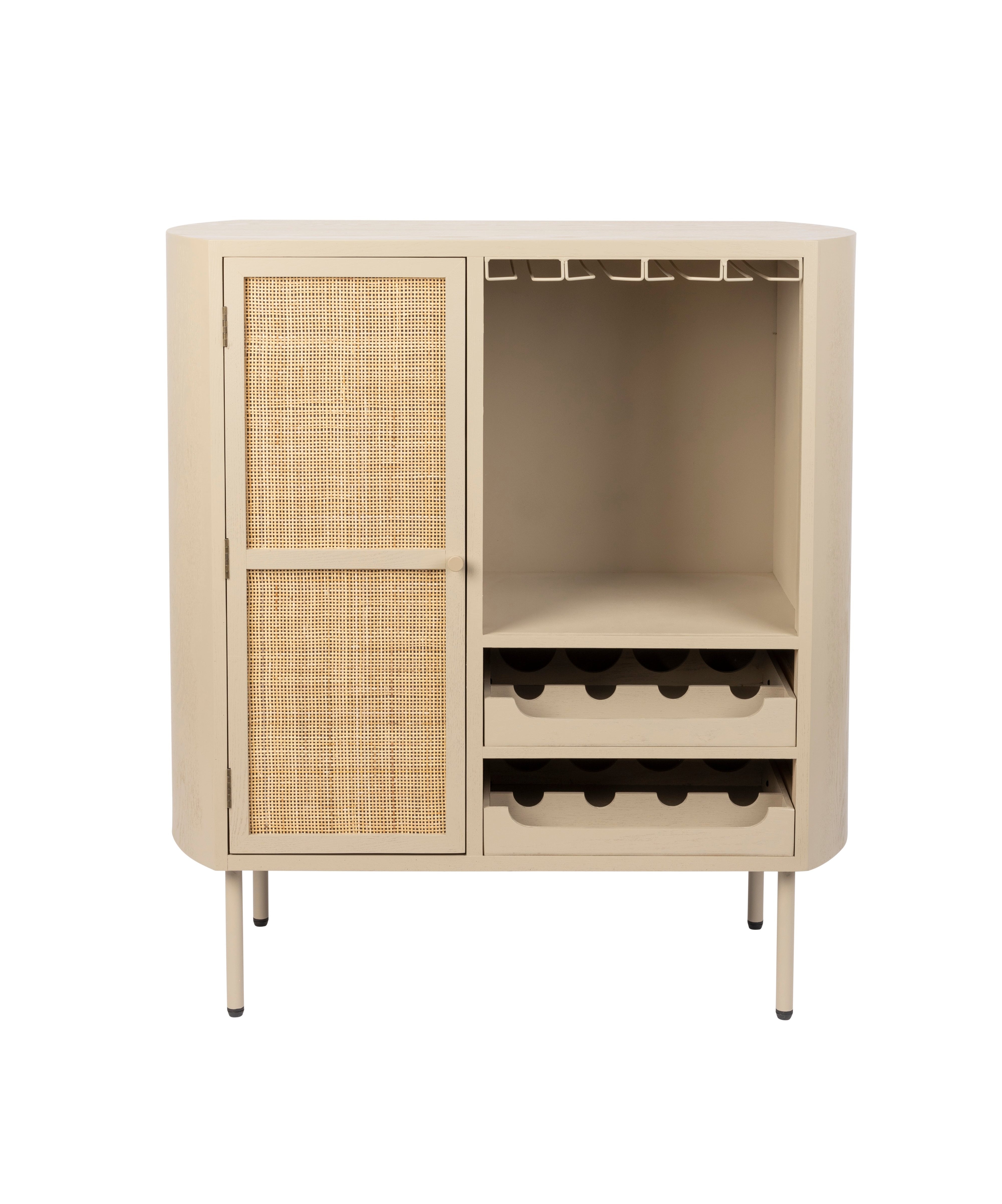 Wine Cabinet Amaya Low White Label Living Eye on Design