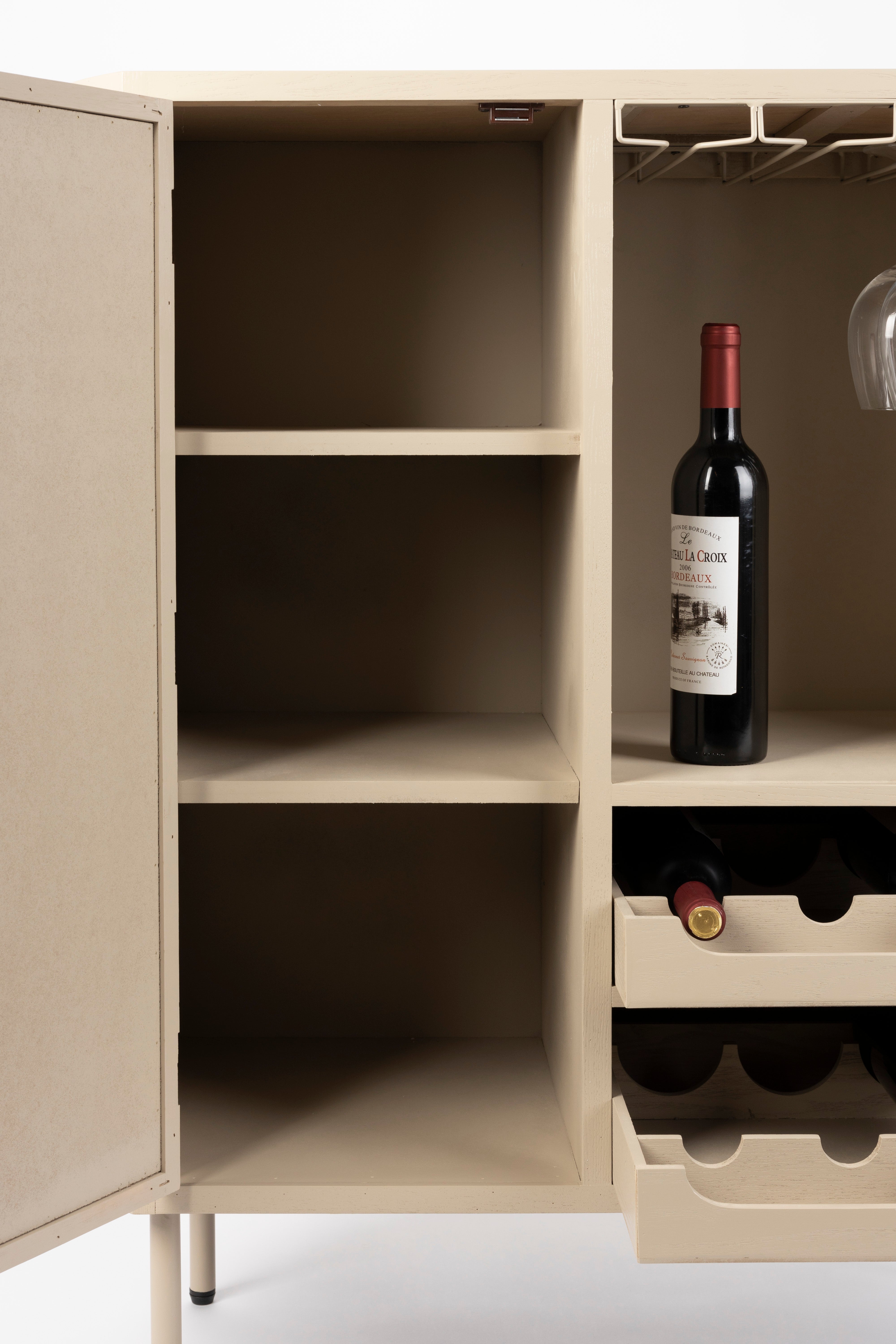 Wine Cabinet Amaya Low White Label Living Eye on Design