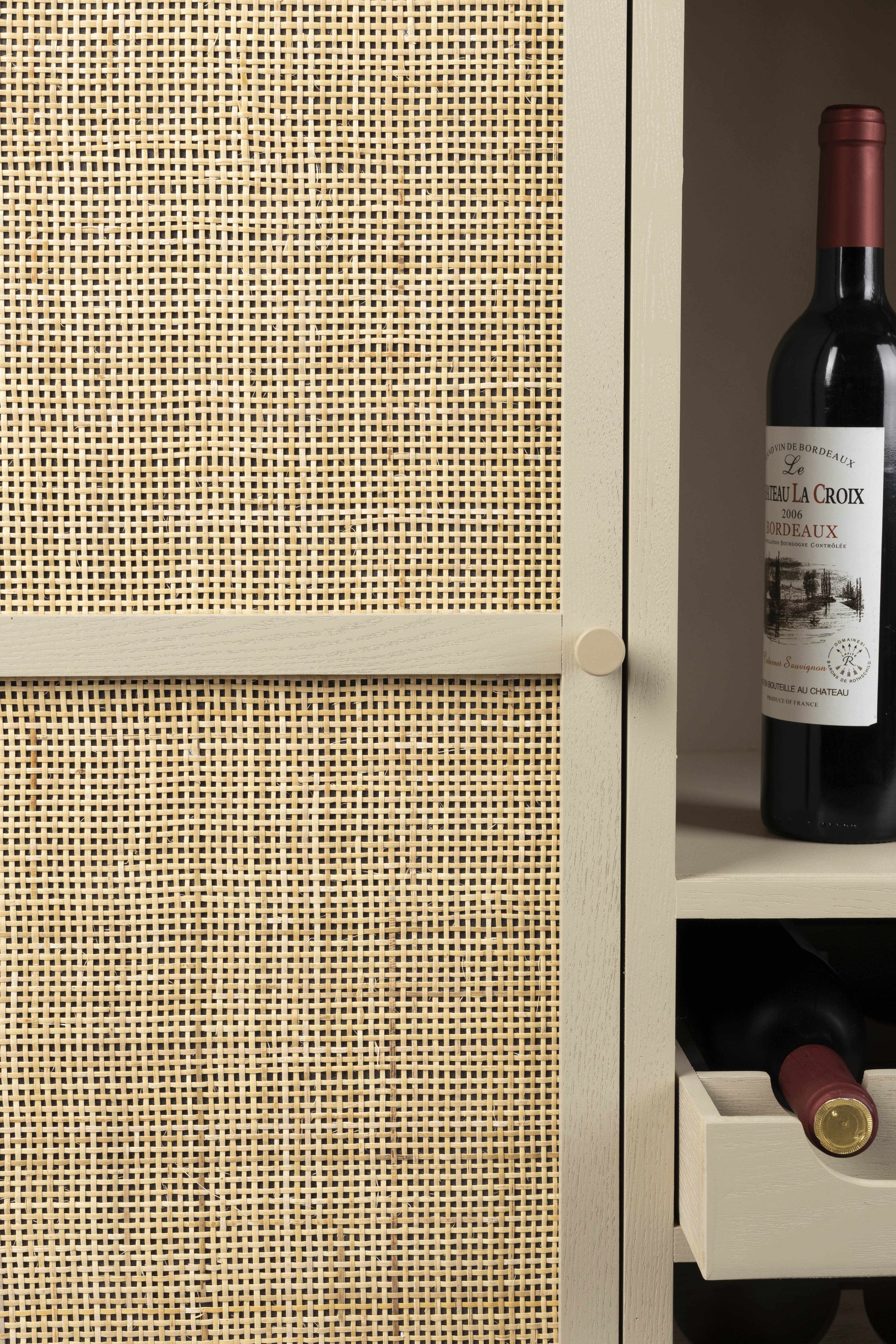 Wine Cabinet Amaya Low White Label Living Eye on Design