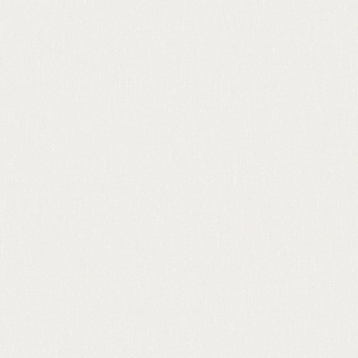 Strukturierte Tapete, die Leinen imitiert - CALM WHITE weiß