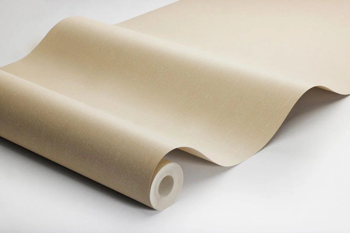 Strukturierte Tapete, die Leinen imitiert LINEN - OAT hellbeige
