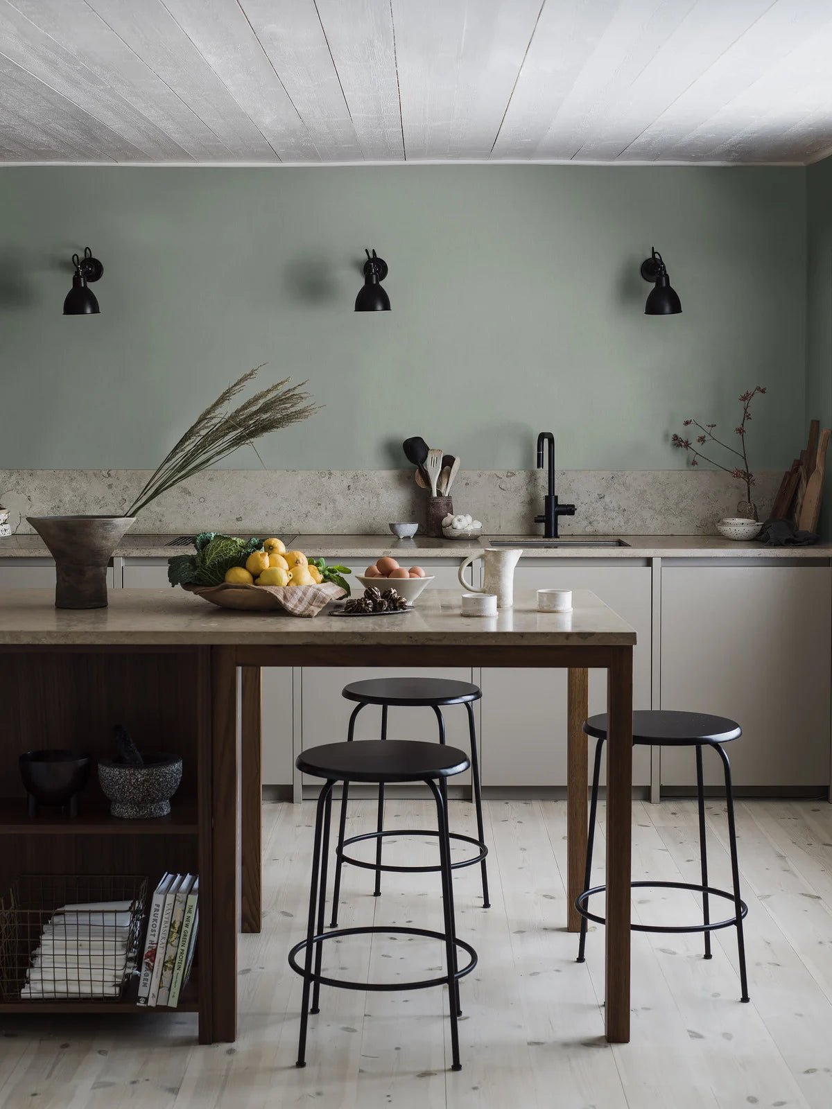 Structuurtapijt dat linnen imiteert LINEN - MUNTGROEN mintgroen