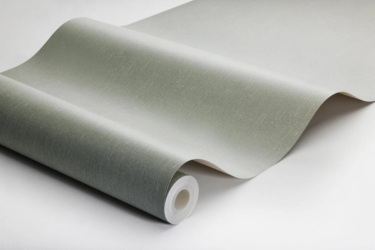 Strukturierte Tapete, die Leinen imitiert - BAY LEAF grün khaki