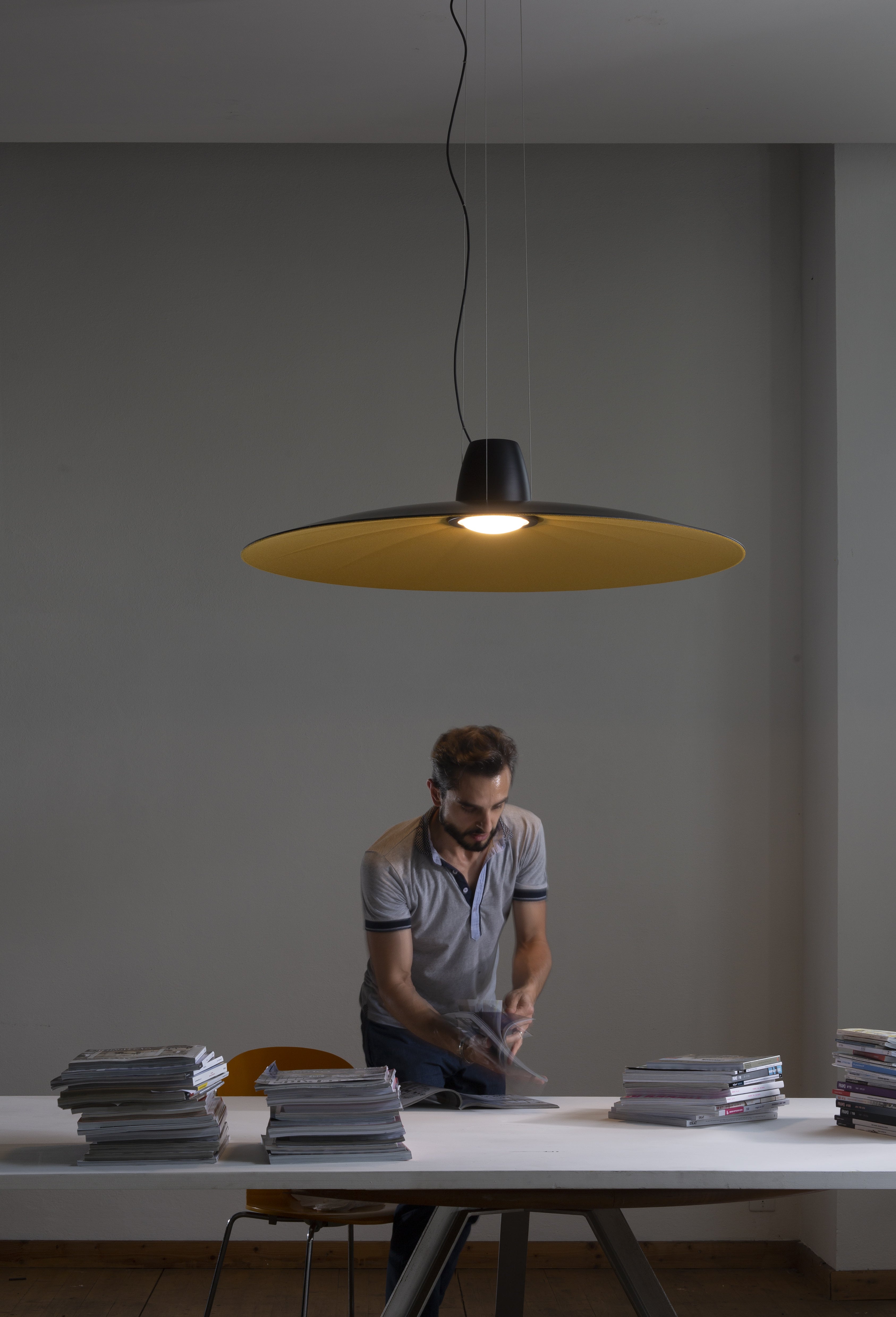 Lampa wisząca LENT żółty