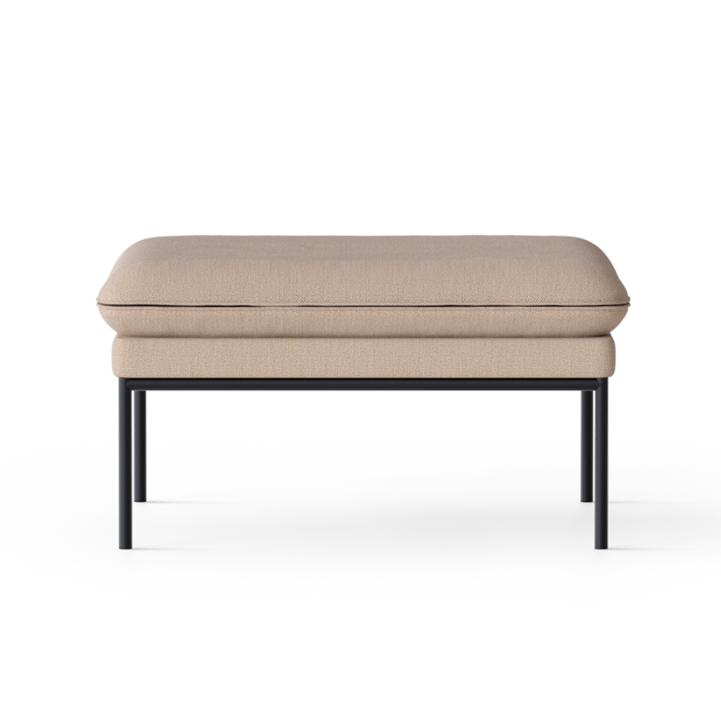 Puf TURN beżowy wełna – ferm LIVING