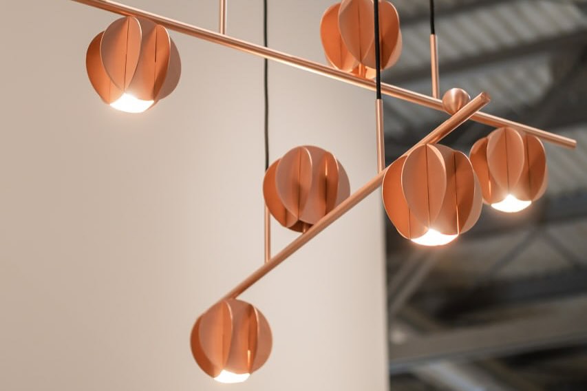 Hanging Lamp EL HORIZONTAL Copper