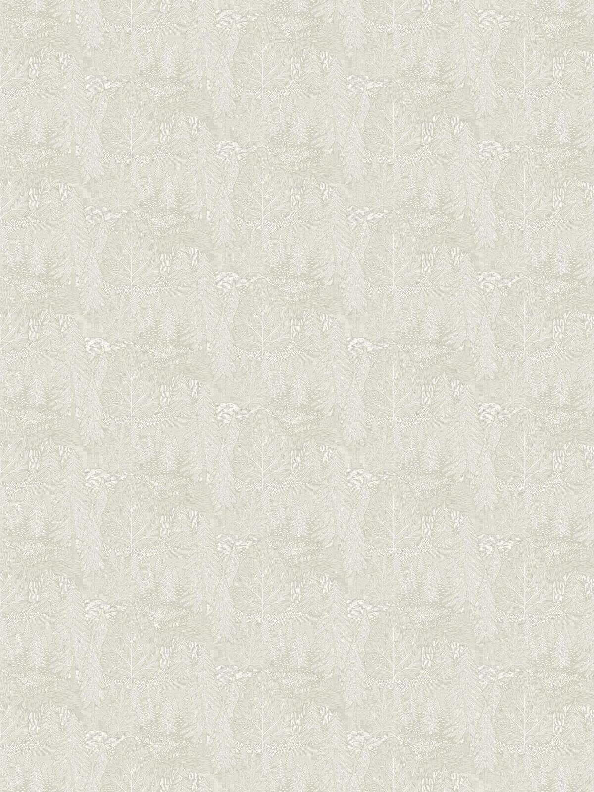 Behang met plantenmotief bomen NOORDEN BOS beige