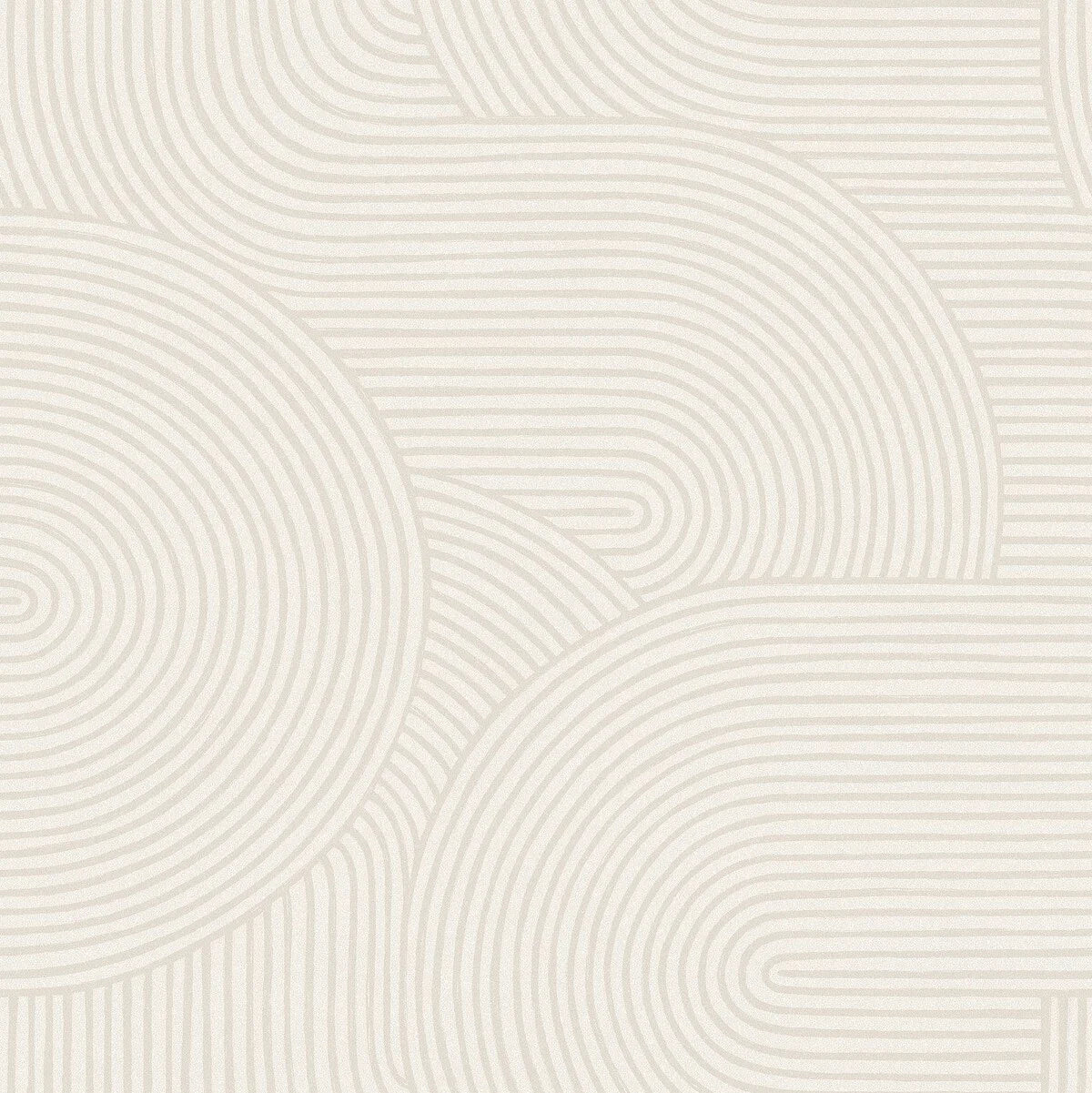 Non-woven paper wallpaper with geometric pattern ZEN light beige