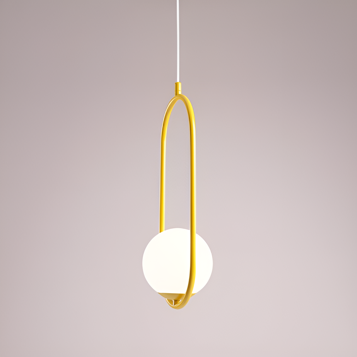 Hanglamp RIVA mosterdkleurig