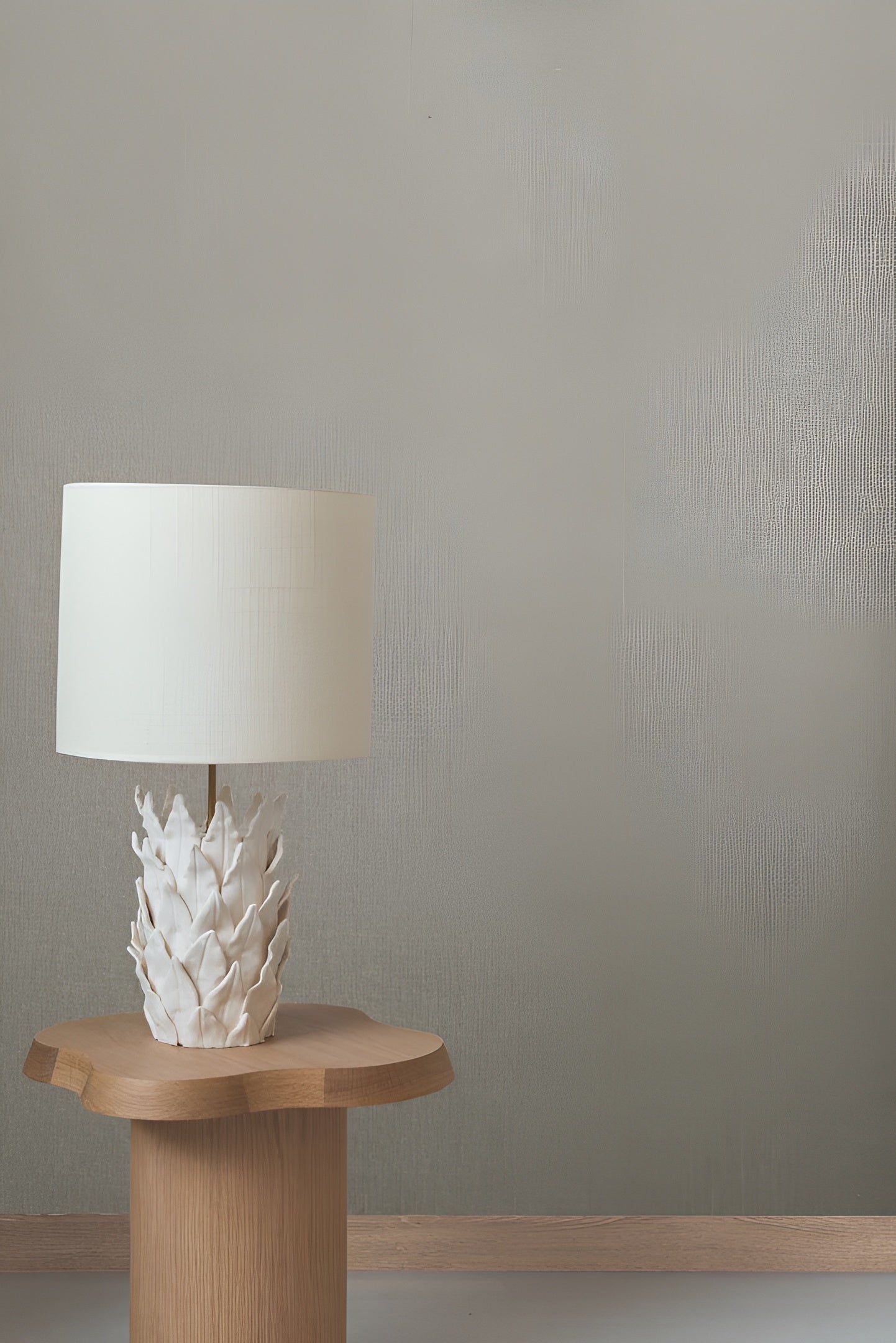 Linen textile wallpaper LINORA - MIMOSA yellow