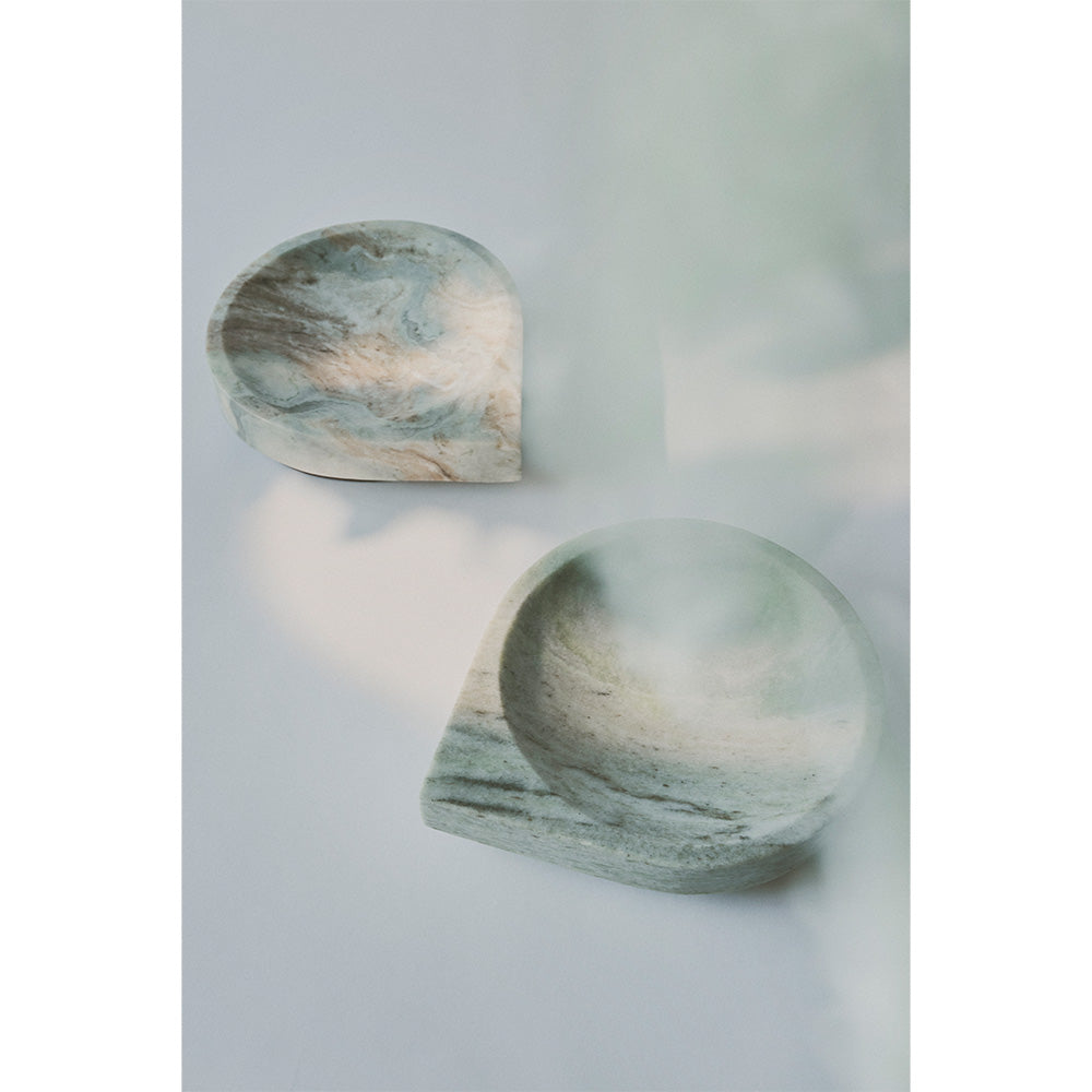 Decoratieve schaal STILLA groene onyx